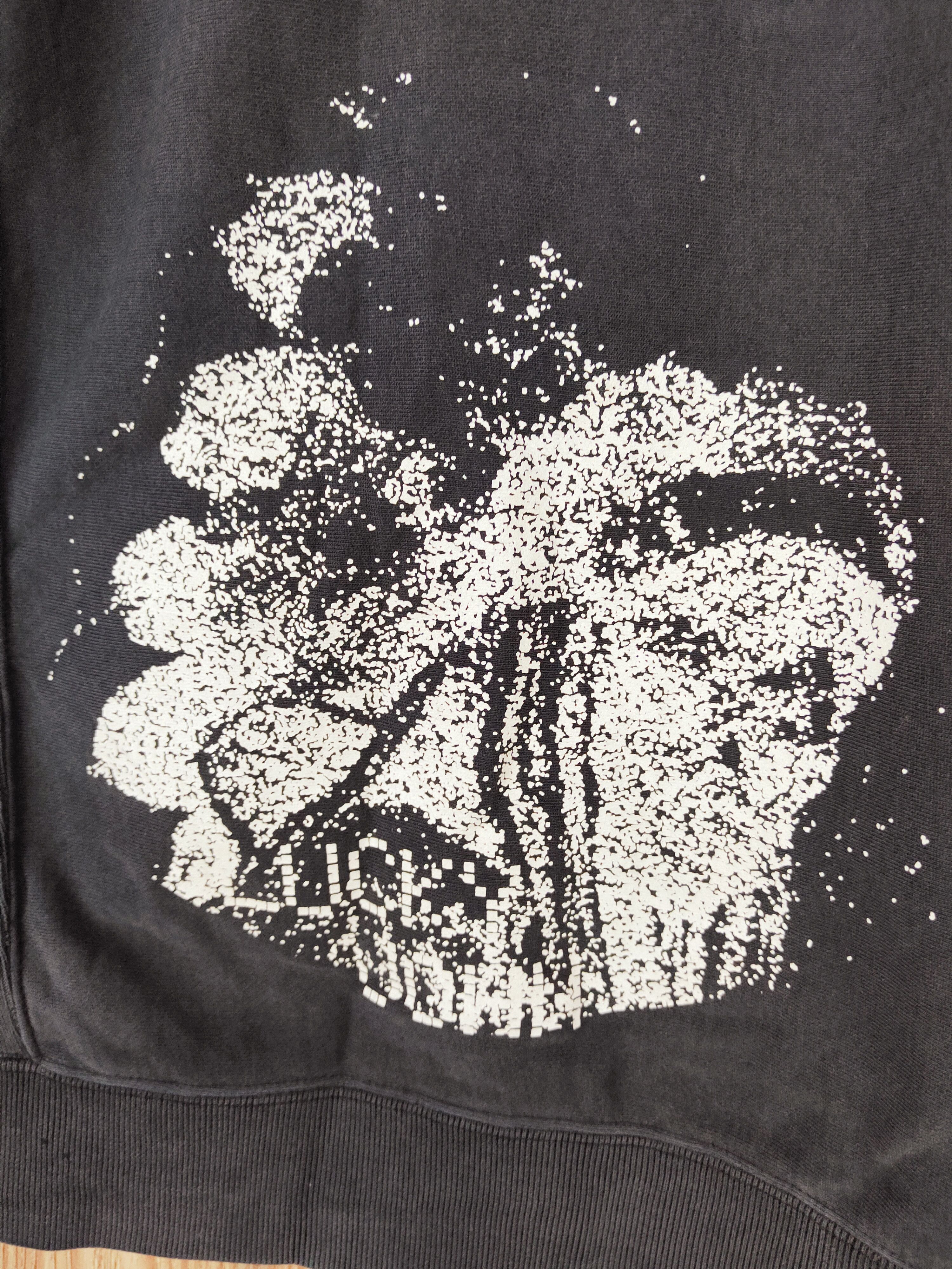 Japanese Brand × Vintage Japanese Brand Black Faded Lucky John Hoodie Sweaters Size US L / EU 52-54 / 3 - 9 Thumbnail