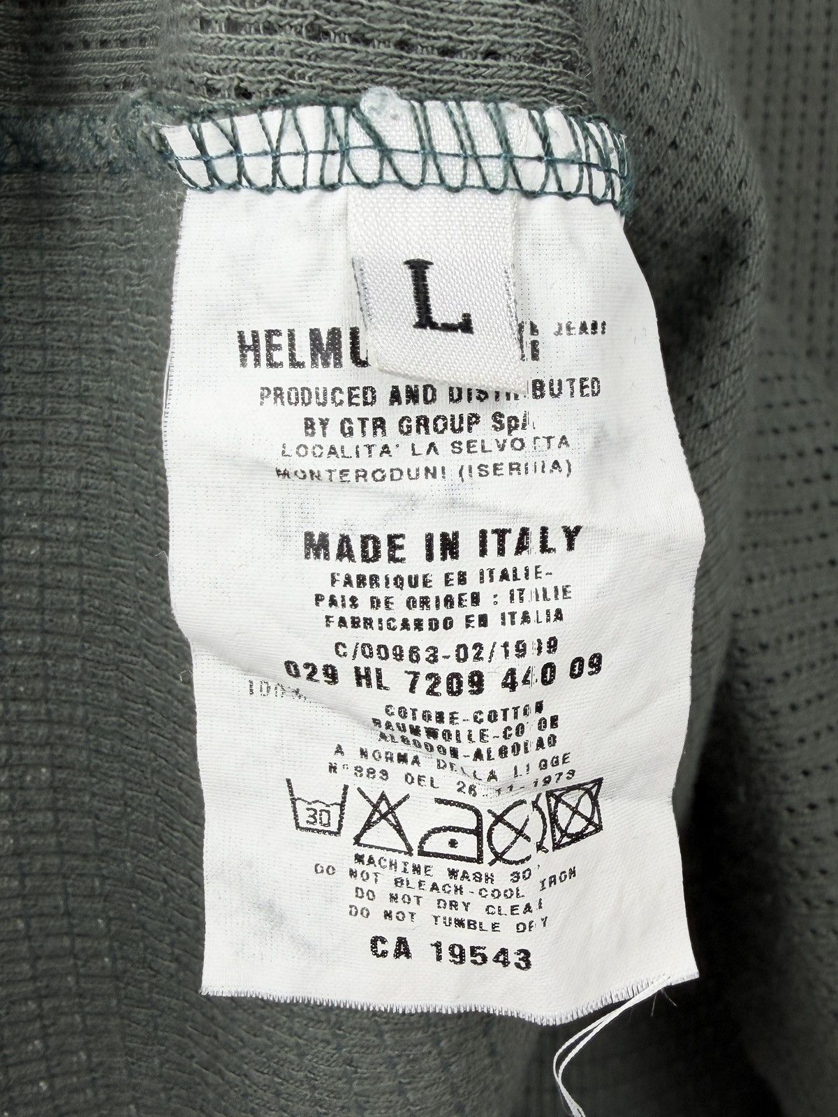 Helmut Lang SS99 Helmut Lang Vintage Limited Edition Waffle Mesh Tshirt Size US L / EU 52-54 / 3 - 6 Thumbnail