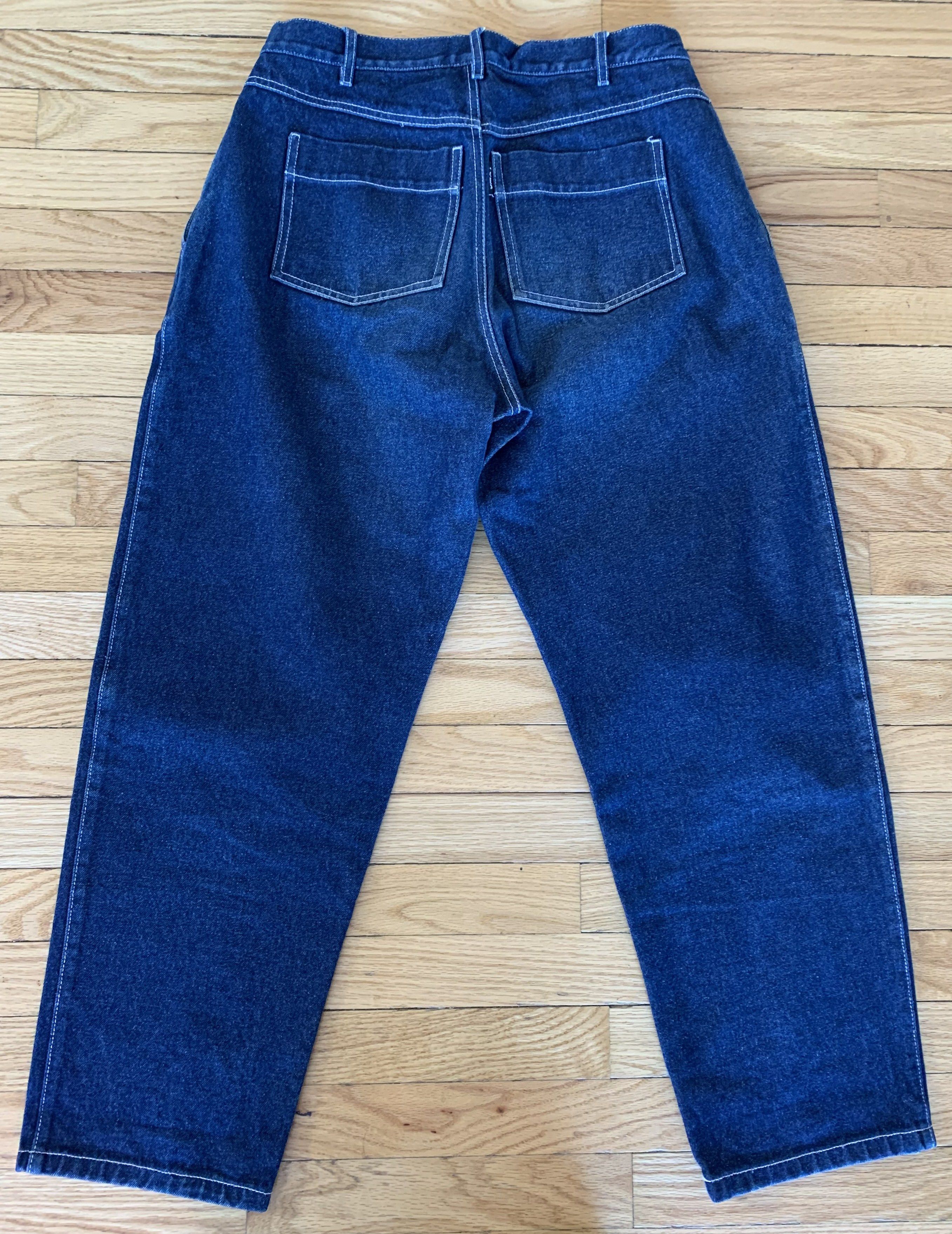 Gosha Rubchinskiy Gosha Rubchinskiy Wide Leg Pleated Denim Jeans Size US 30 / EU 46 - 3 Thumbnail
