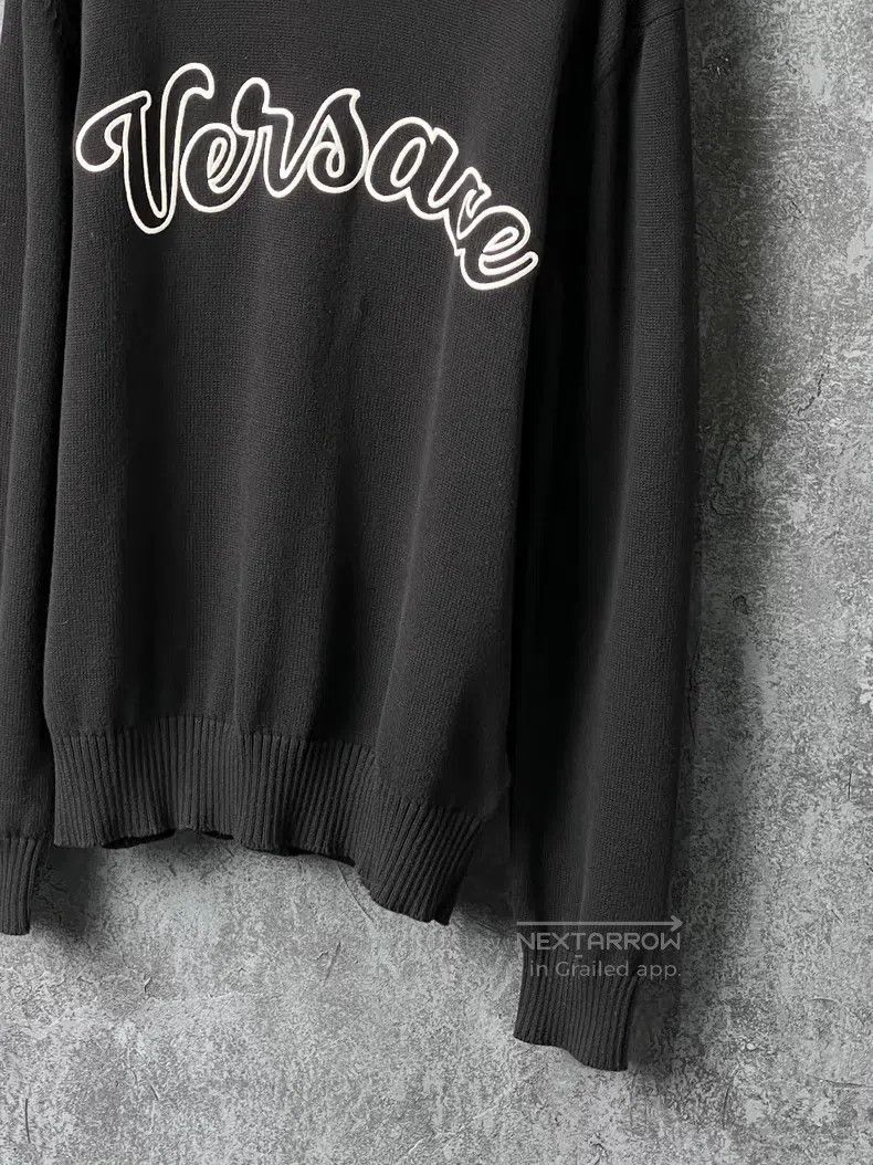 Versace Versace Letter-embroidered cotton sweater Size US L / EU 52-54 / 3 - 4 Thumbnail