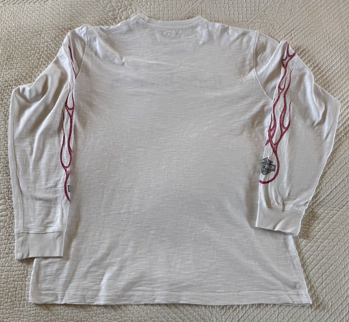 Harley Davidson Vintage red and white Harley Davidson longsleeve Size US XXL / EU 58 / 5 - 2 Thumbnail