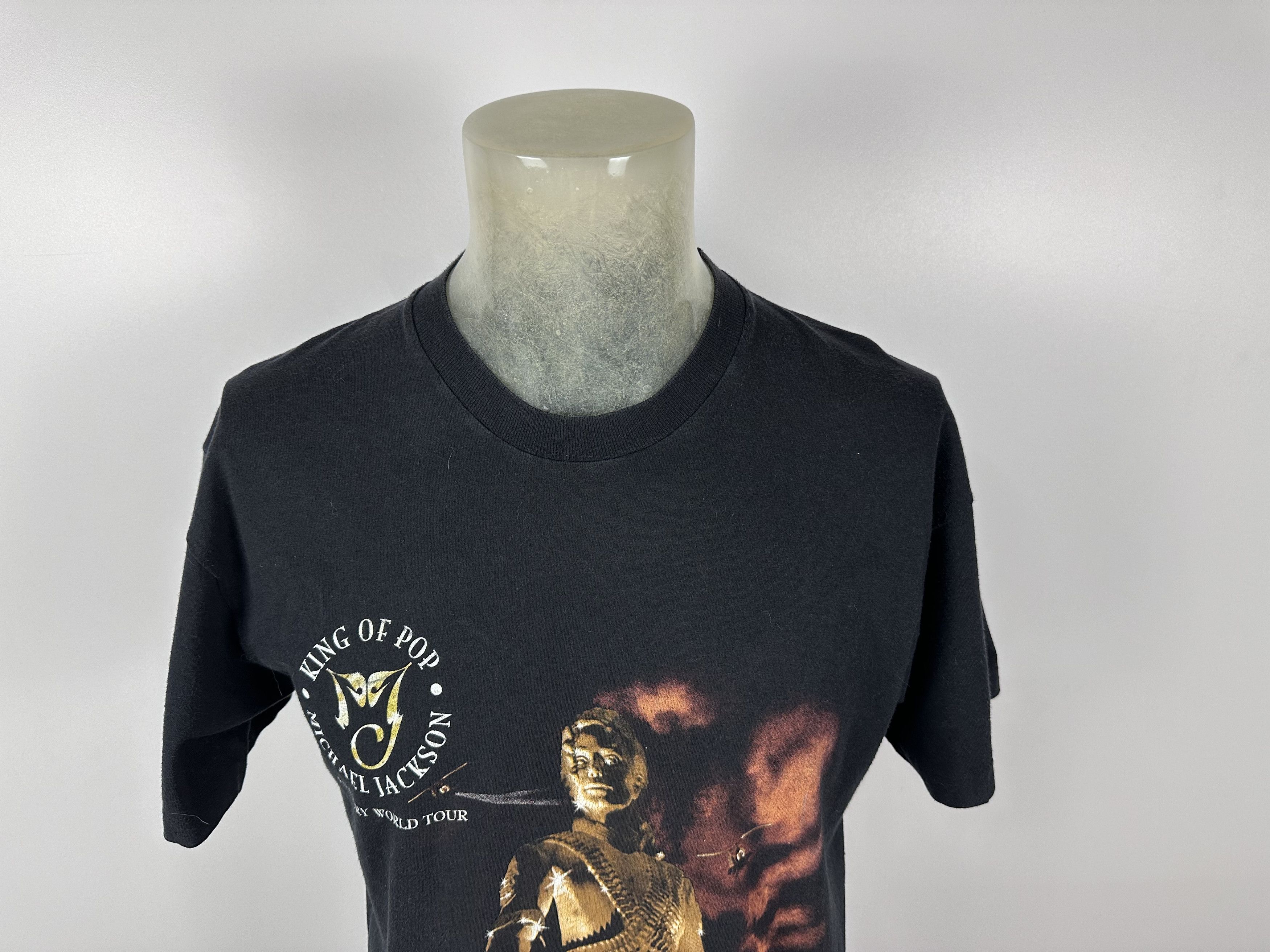 Michael Jackson × Vintage 1996 Michael Jackson History World Tour Concert T Shirt Size US L / EU 52-54 / 3 - 2 Thumbnail