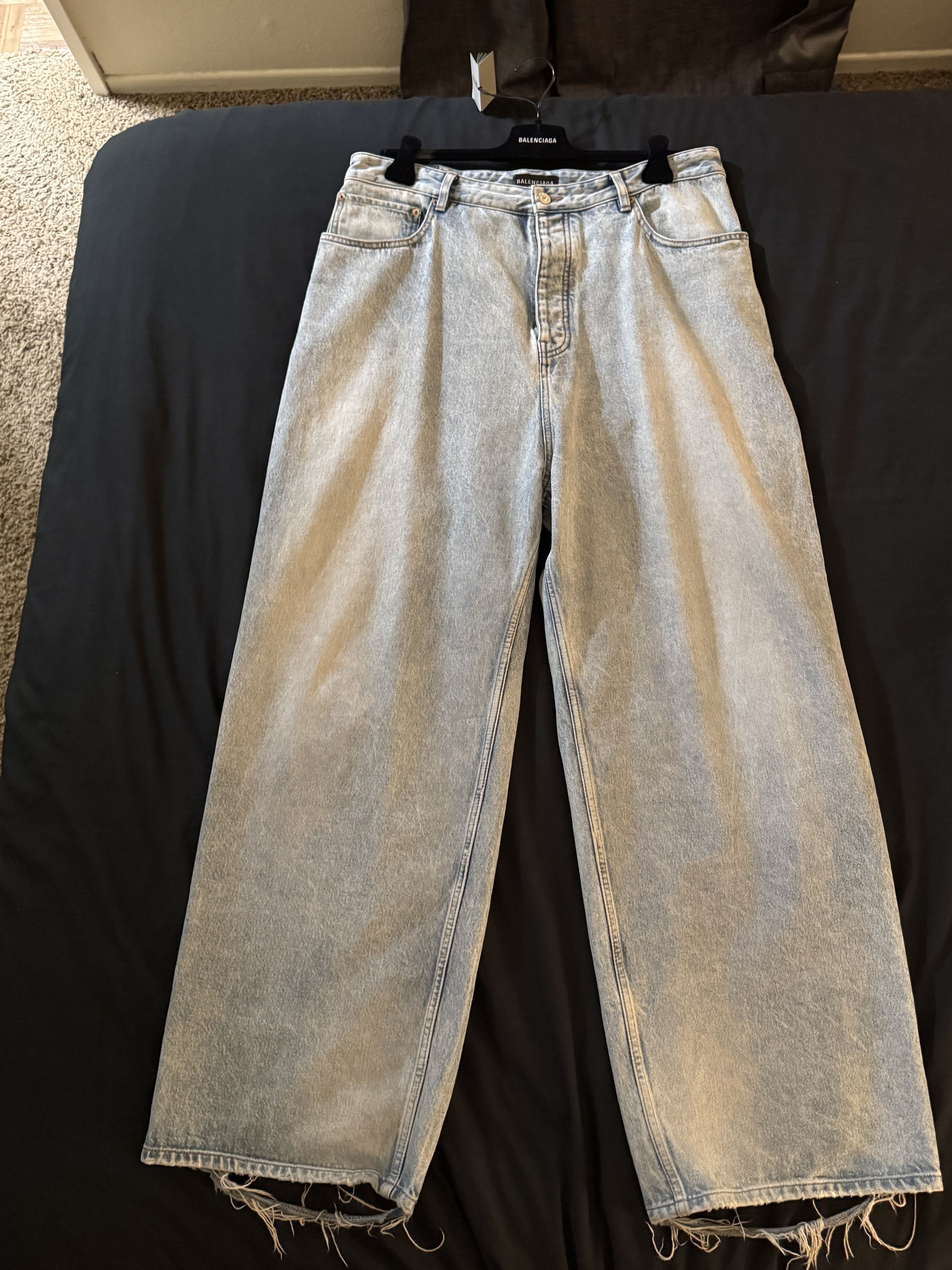 Balenciaga BAGGY PANTS IN BLUE Size US 34 / EU 50 - 1 Thumbnail