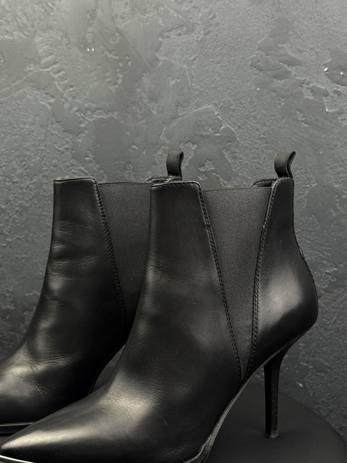 Acne Studios Acne Studio Jemma Women’s Leather Black Stiletto Heel Bootie Size US 8 / IT 38 - 2 Thumbnail