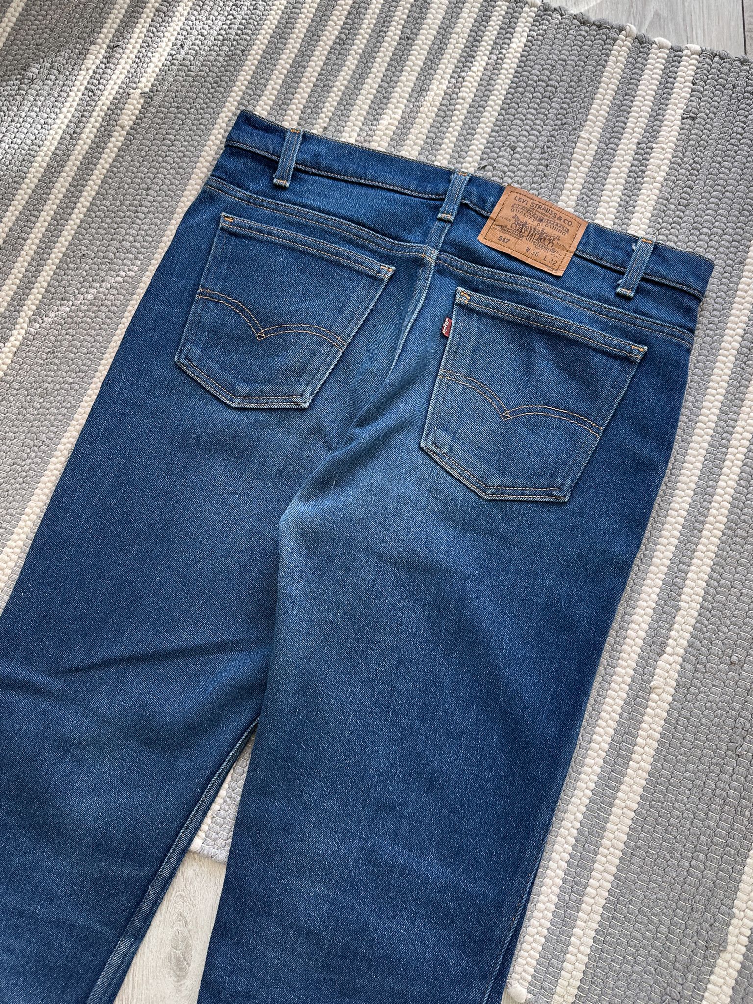 Levi's Vintage Levi's 517 Blue Denim Pants Jeans 36x32 Size US 36 / EU 52 - 1 Thumbnail