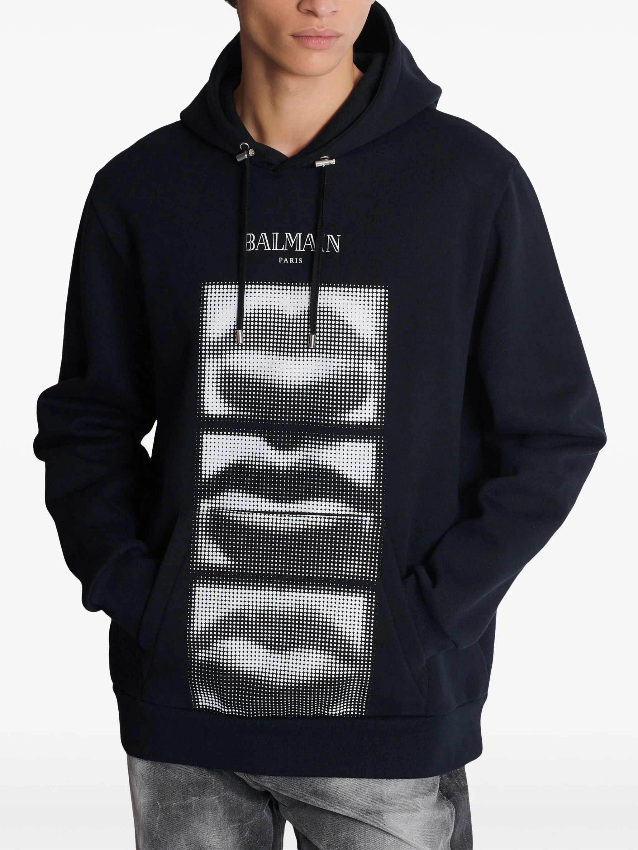 Balmain o1mt1gz0126 Lips Print Hoodie in Black Size US XXL / EU 58 / 5 - 6 Thumbnail