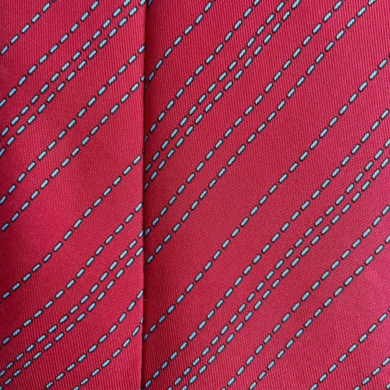 Hermes Hermes Paris Silk Tie 5114 HA Geometry Red Size ONE SIZE - 1 Thumbnail