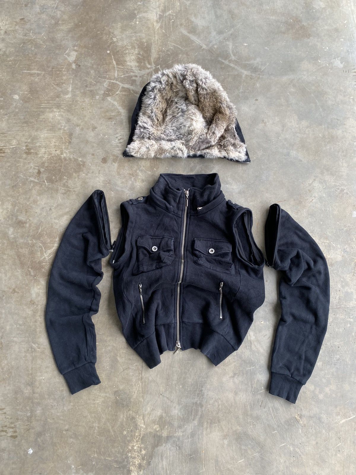 If Six Was Nine × Le Grande Bleu (L.G.B.) Sick Shoo Bee Doo with fur hoodie y2k ifsixwasnine style Size US S / EU 44-46 / 1 - 5 Thumbnail