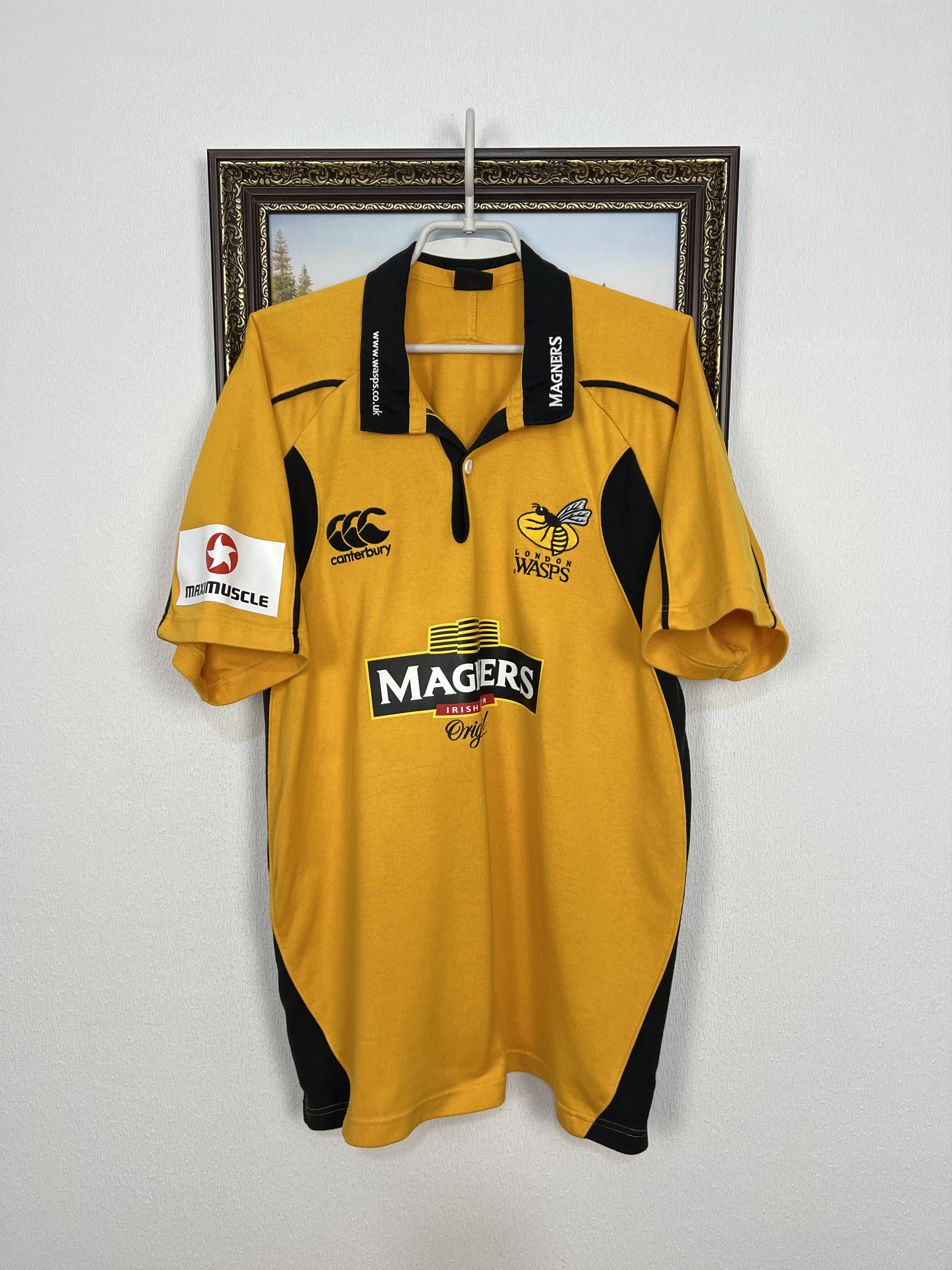 Vintage Vintage Canterbury London Wasps Rugby Union Mens Jersey Size US L / EU 52-54 / 3 - 1 Thumbnail