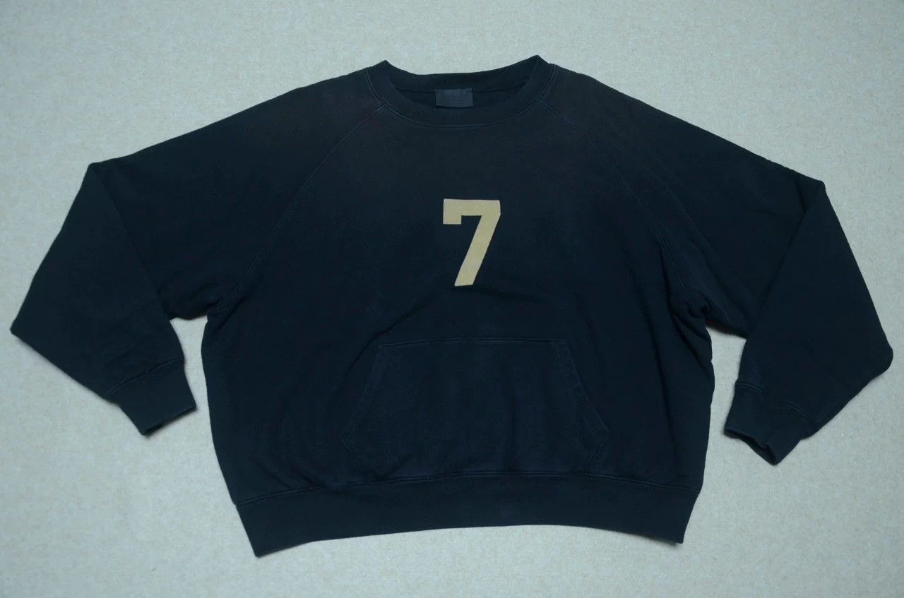 Fear of God Fear of God 7th Thick Black Flocked Logo Sweatshirt Jacket Size US M / EU 48-50 / 2 - 1 Thumbnail