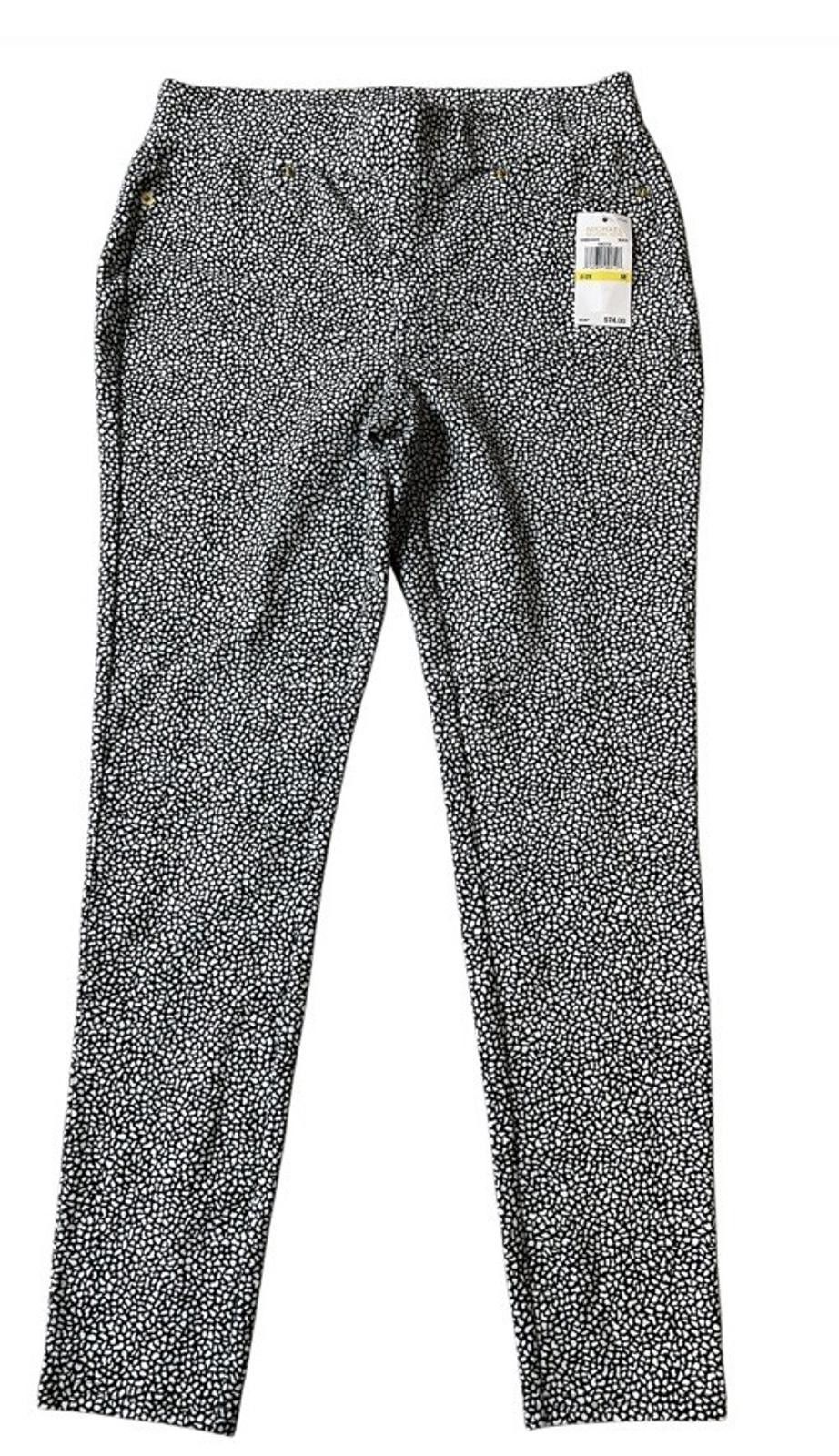 Michael Kors Michael Kors Printed Black White Pull On Stretch Size M Size 32" / US 10 / IT 46 - 1 Thumbnail