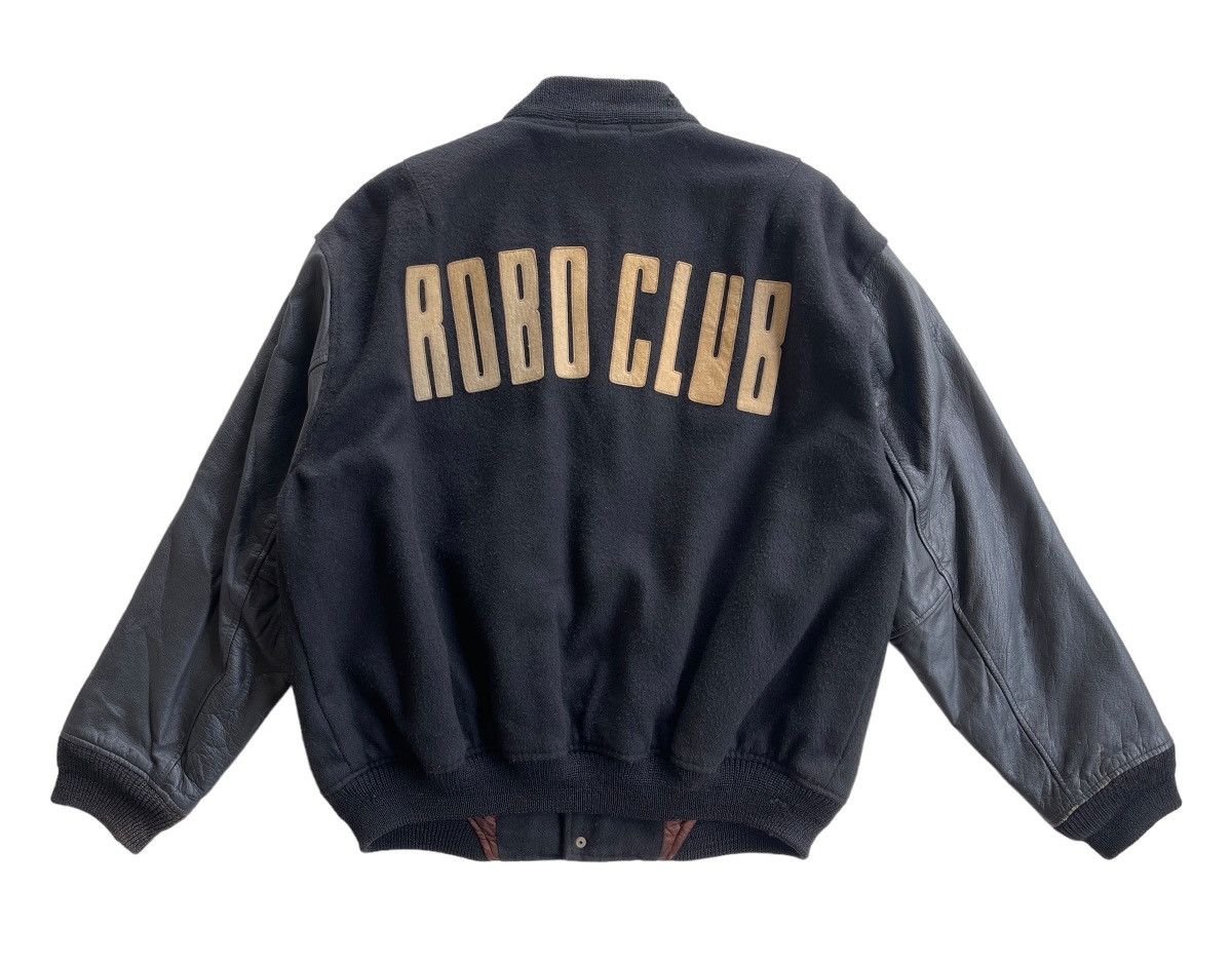 Vintage Vintage Robo Workshop Varsity Jacket Size US L / EU 52-54 / 3 - 3 Thumbnail