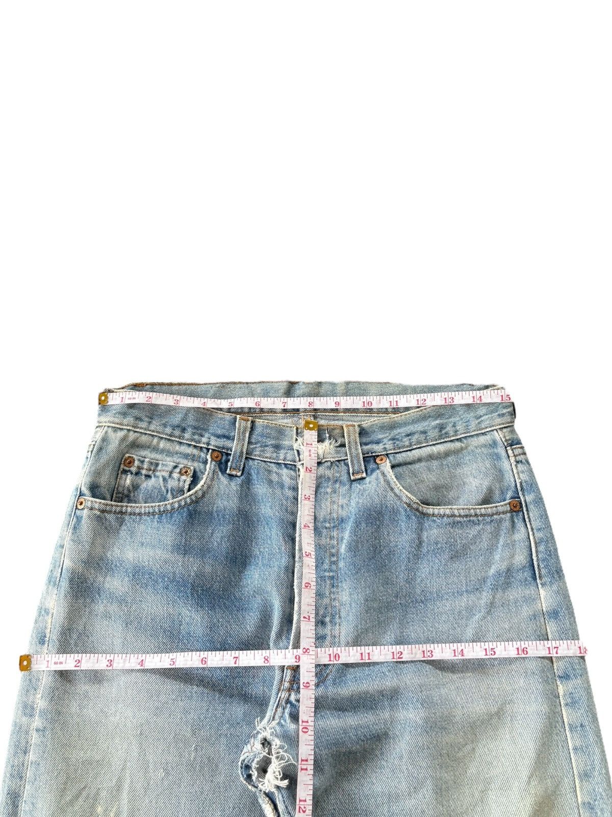 Levi's Vintage 80s Levis 501 Stonewashed Distressed Jeans Size US 30 / EU 46 - 10 Thumbnail