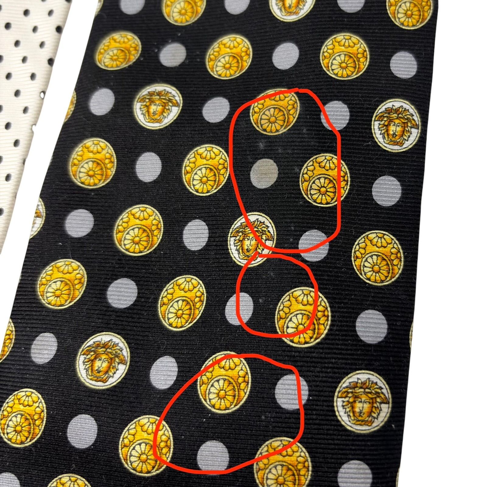 Versace Versace Vintage Medusa Tie Size ONE SIZE - 11 Thumbnail