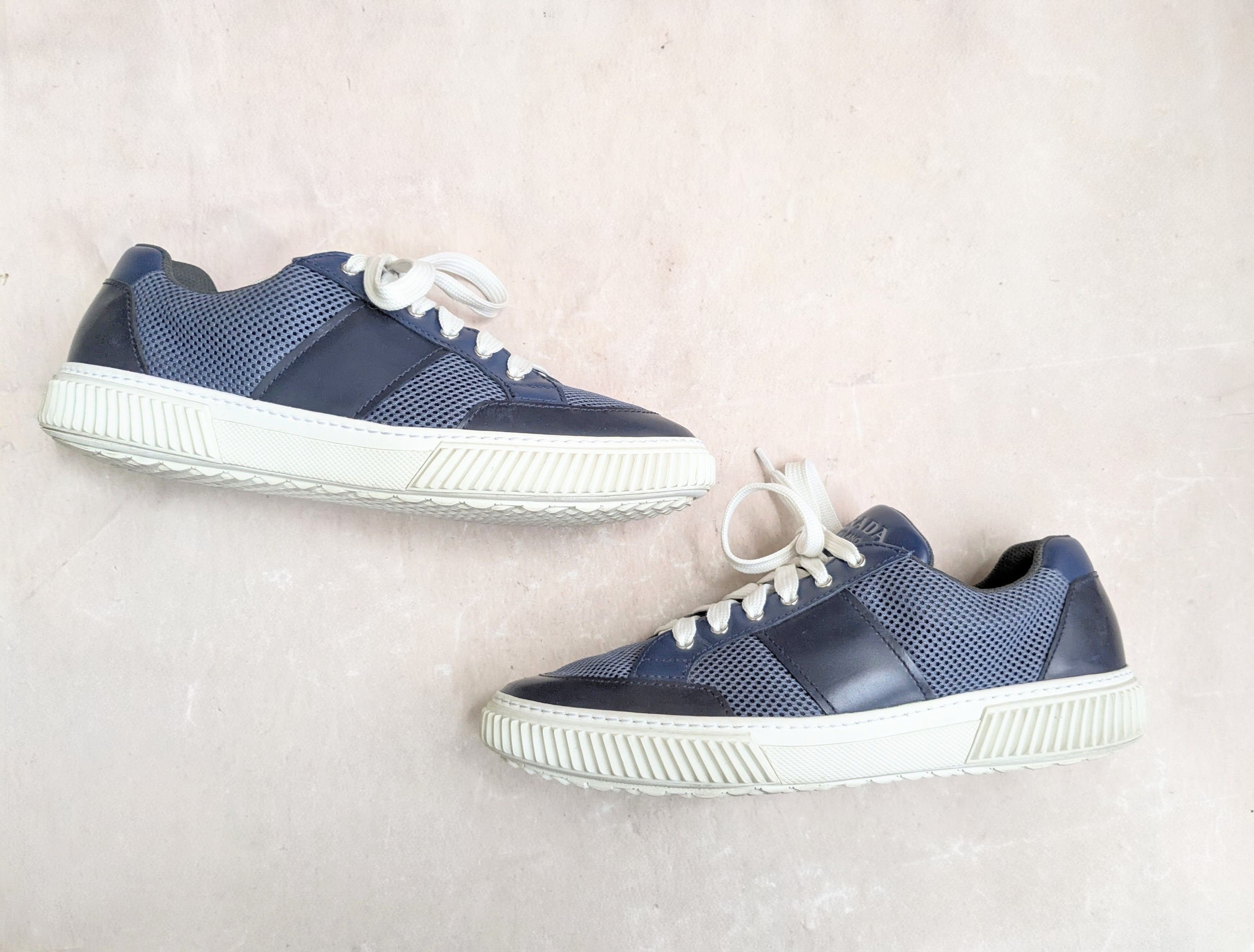 Prada Prada Sneakers Navy Blue 10.5 Size US 10.5 / EU 43-44 - 1 Thumbnail