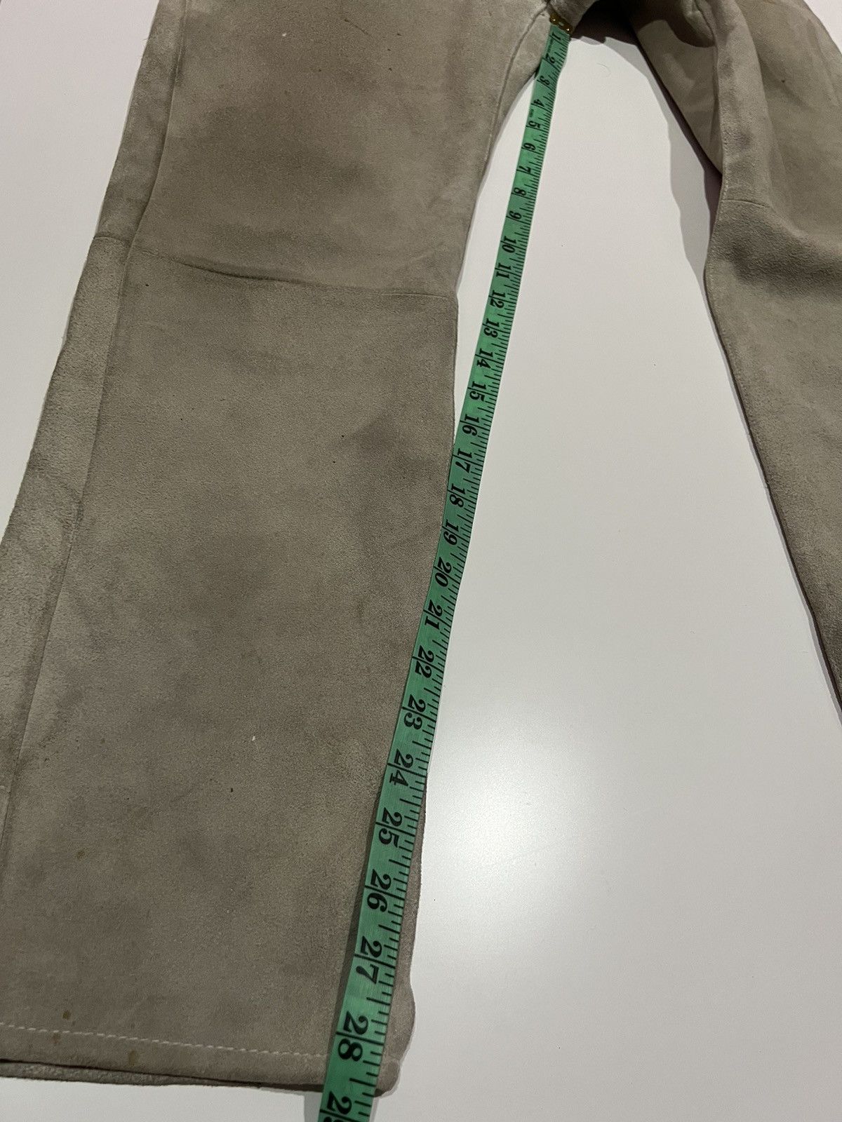 GOODENOUGH 🔥 Good Enough Hiroshi Fujiwara suede Leather GDEH pants Size US 32 / EU 48 - 25 Thumbnail