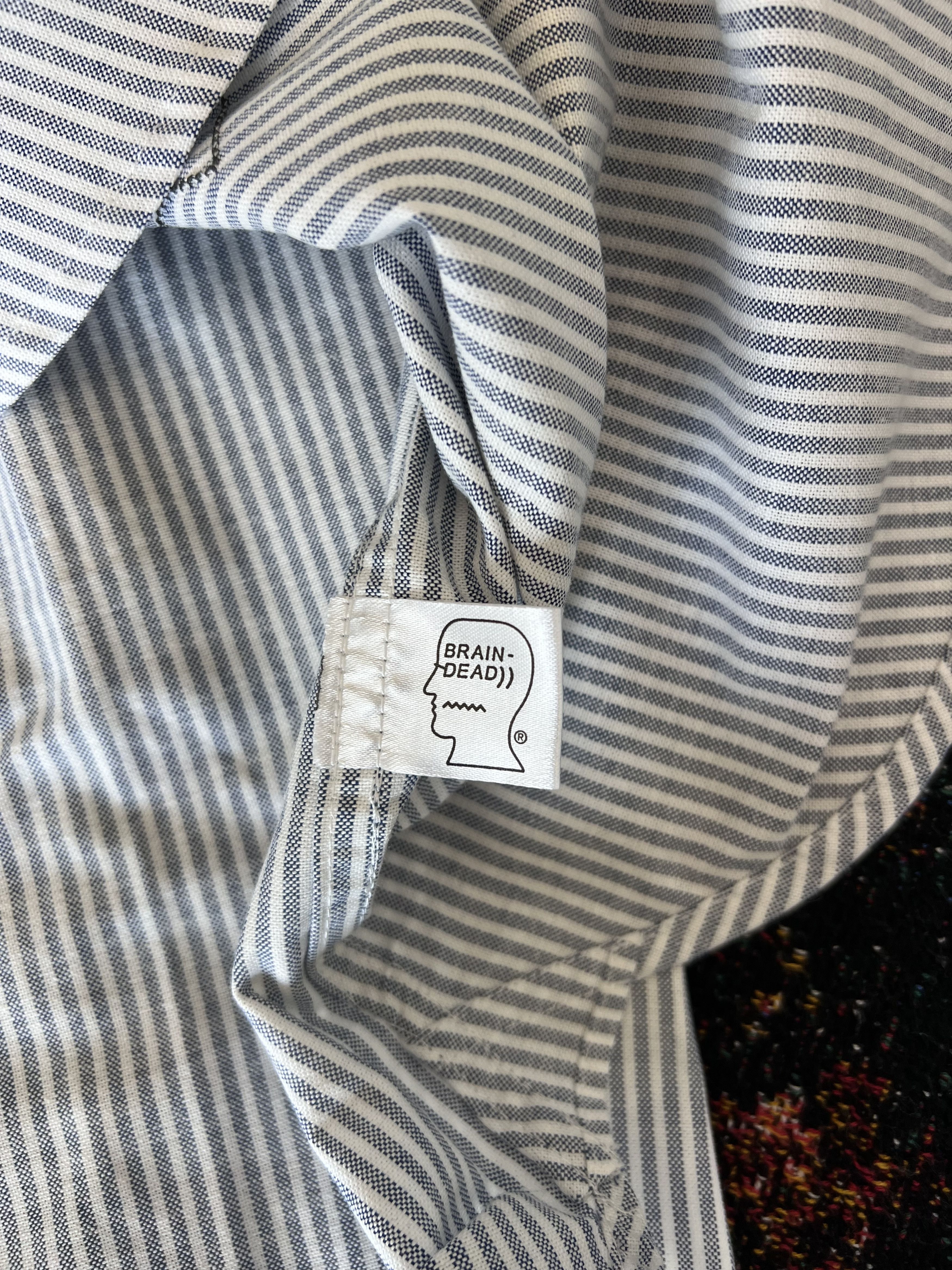 Brain Dead Brain Dead Brooks Brothers Striped Oxford Button Up Size US XL / EU 56 / 4 - 9 Thumbnail