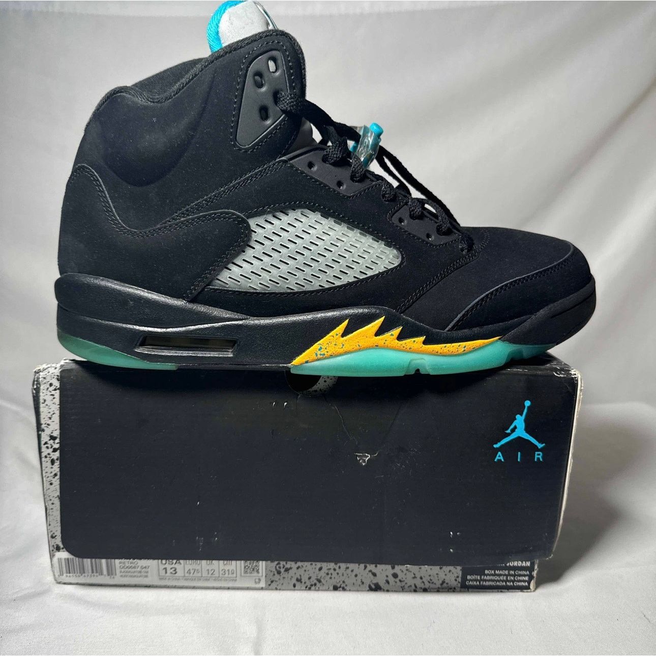 Jordan Brand × Nike Size 13 - Nike Air Jordan 5 Retro Aqua Men's Shoes Size US 13 / EU 46 - 1 Thumbnail