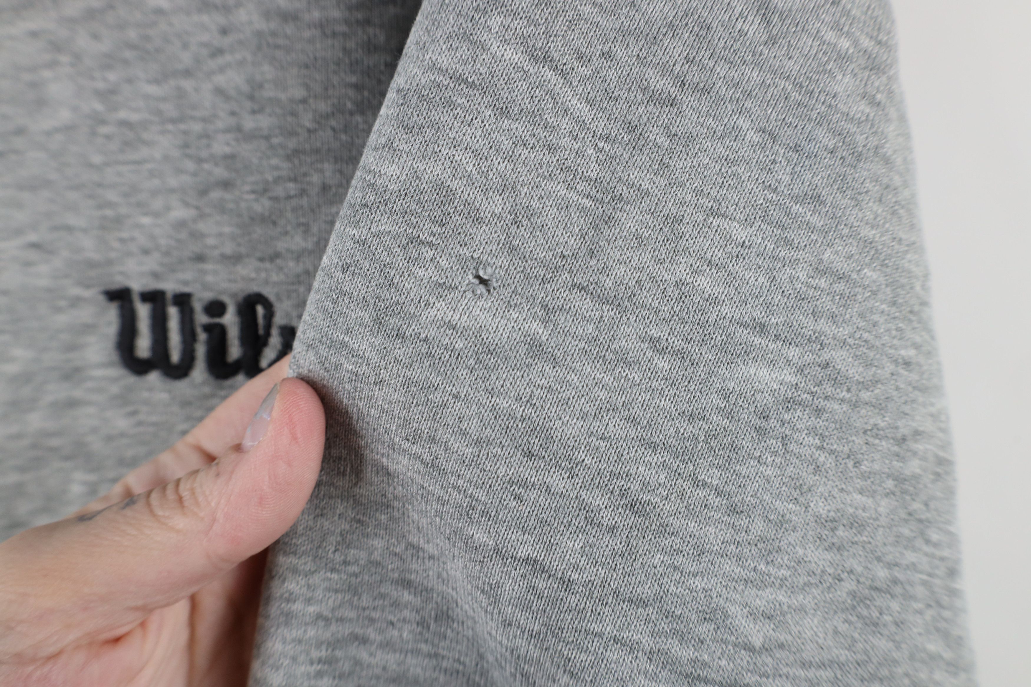 Vintage Vintage 90s Wilson Spell Crewneck Sweatshirt Heather Gray Size US M / EU 48-50 / 2 - 9 Thumbnail
