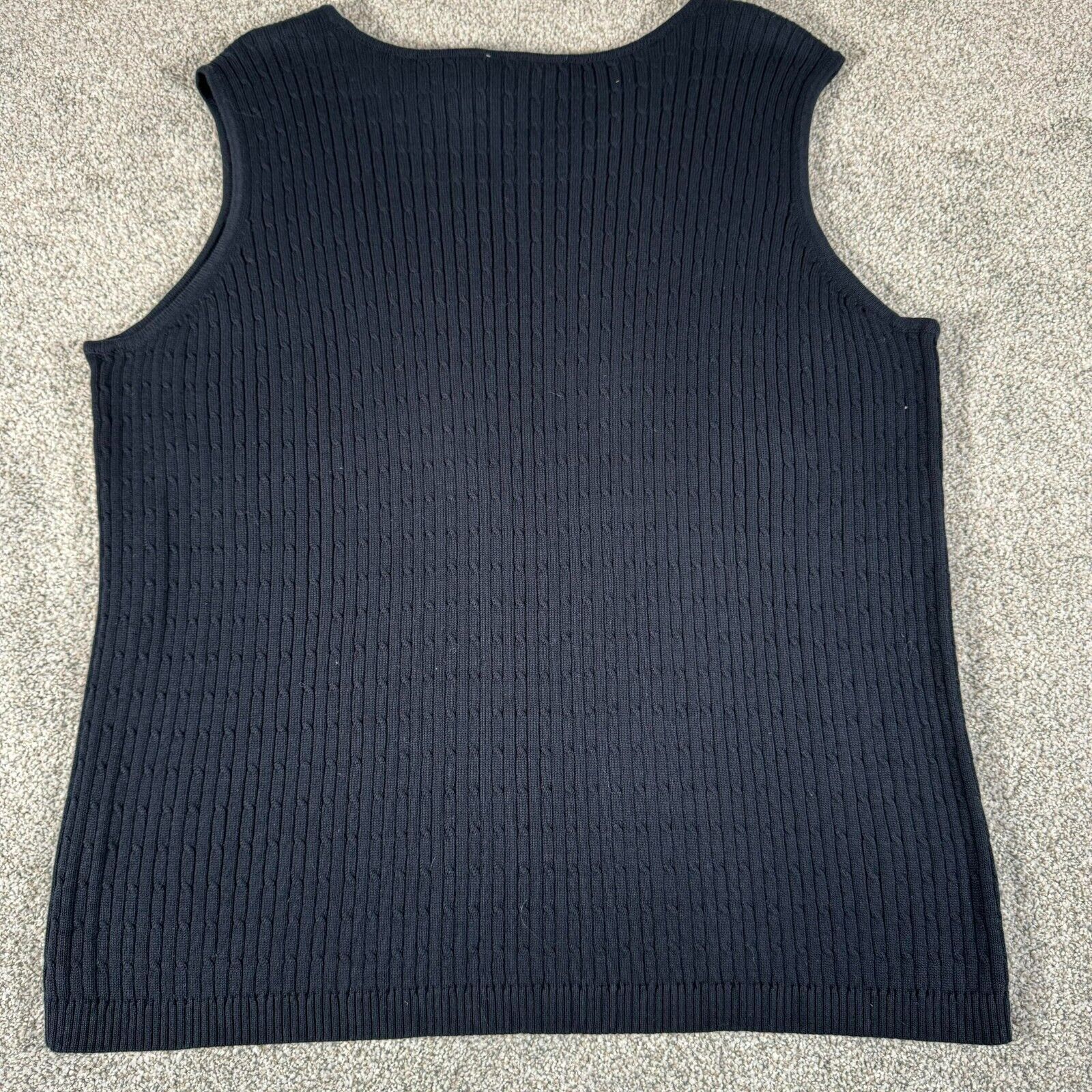 Other Liz Claiborne Knit Tank Top Sweater Womens 1X Plus 90s Y2K Size XL / US 12-14 / IT 48-50 - 2 Thumbnail