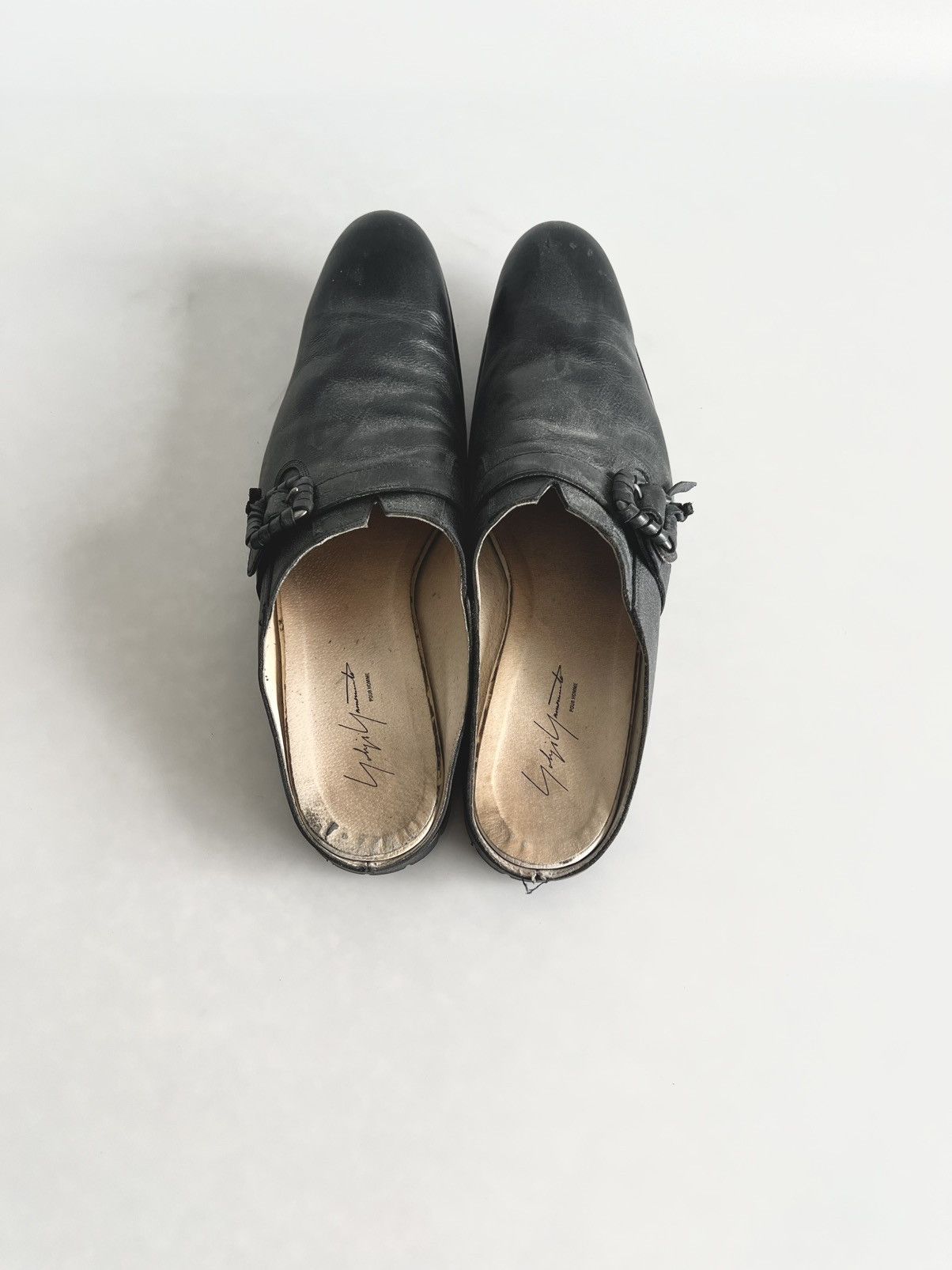 Yohji Yamamoto Yohji Yamamoto Pour HOMME - Cowhide Strap Mule Slippers Size US 8.5 / EU 41-42 - 6 Thumbnail