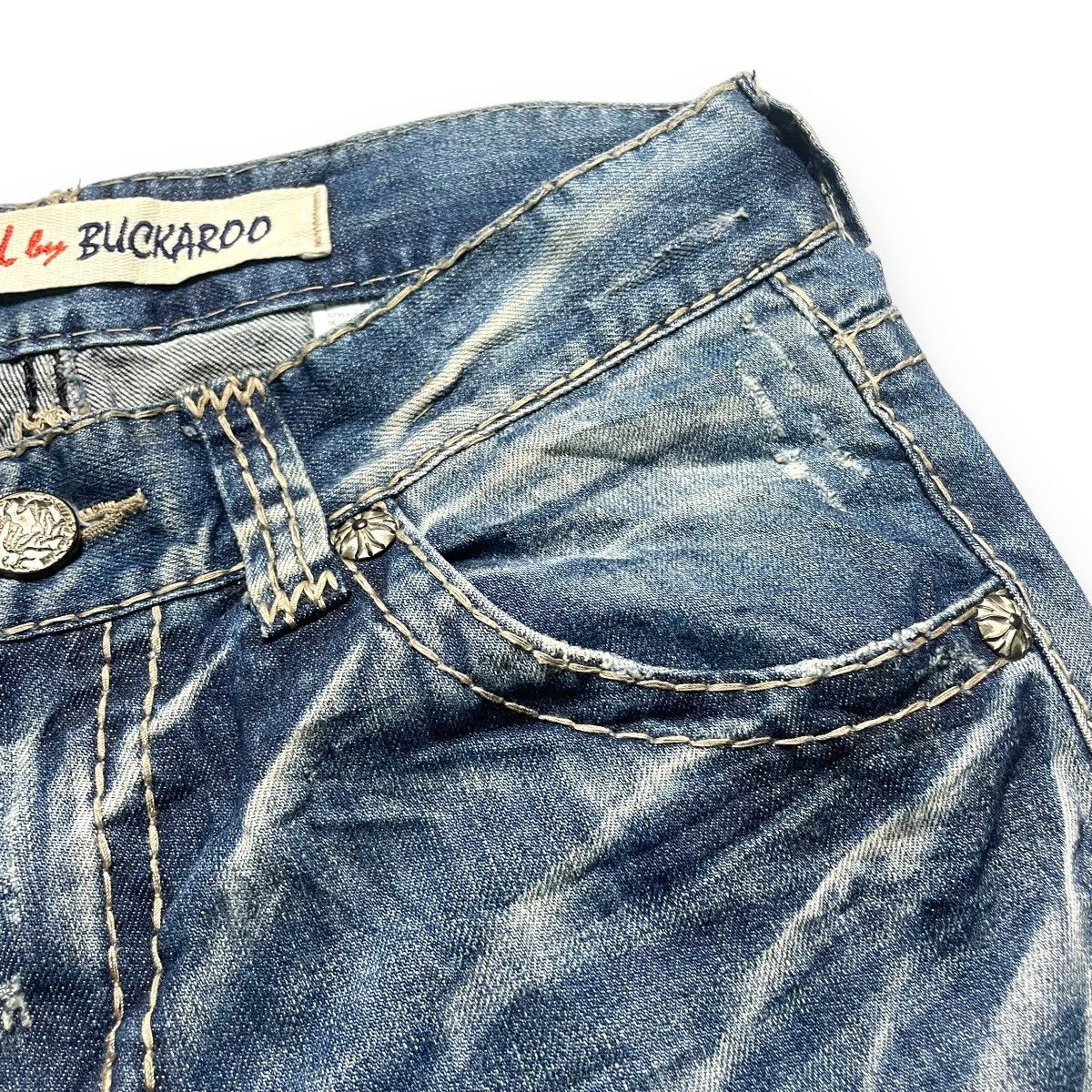 If Six Was Nine VINTAGE BUCKAROO WASHED DENIM PANTS Size US 32 / EU 48 - 8 Thumbnail
