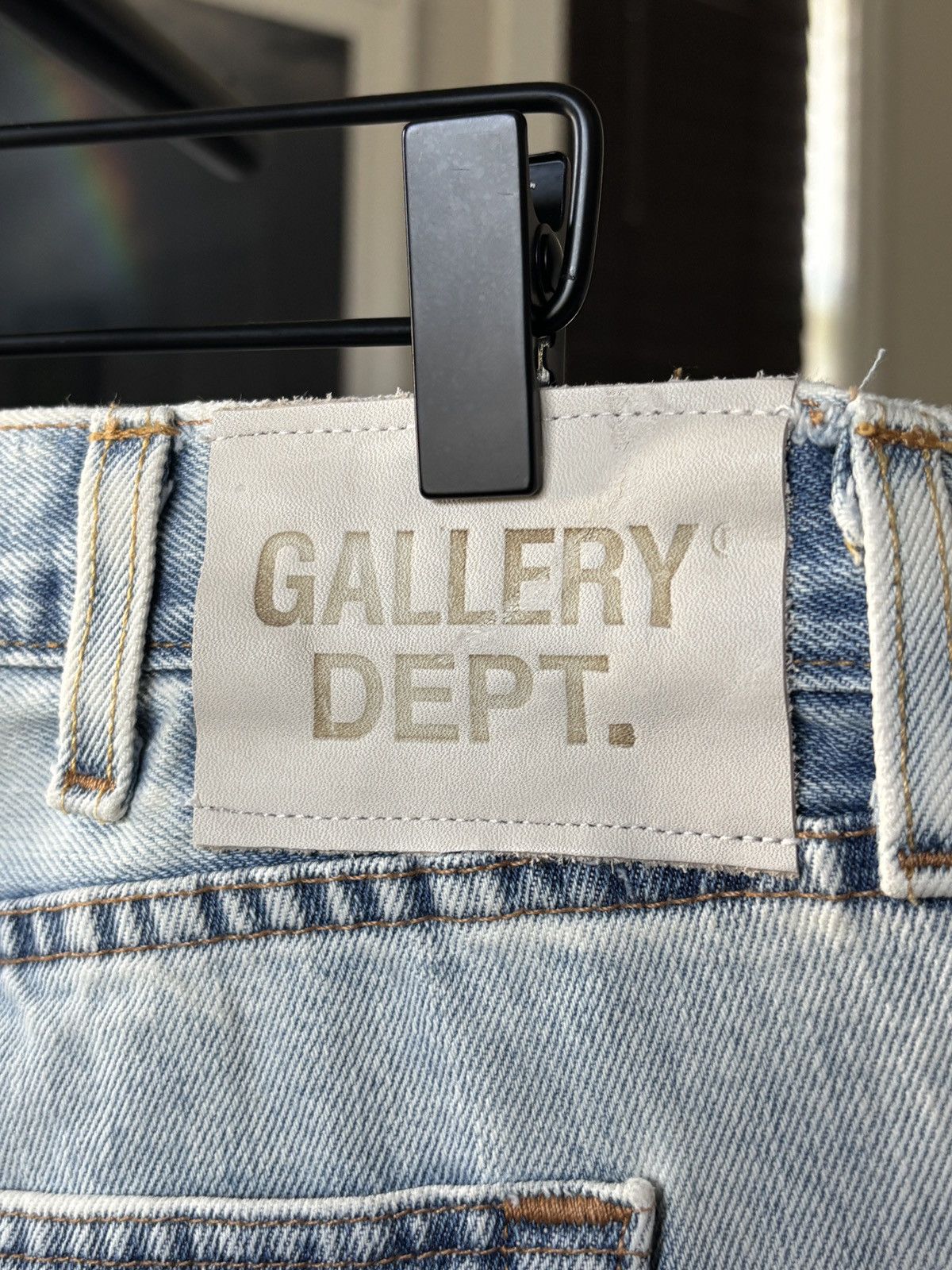 Gallery Dept. GALLERY DEPT | 37 | LEVI G PATCH LEATHER DENIM JEANS Size US 37 - 16 Thumbnail
