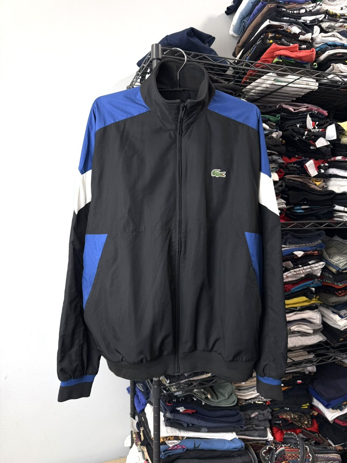 Lacoste Vintage Lacoste Jacket France Style Drill Hype Drip Size US XL / EU 56 / 4 - 1 Thumbnail