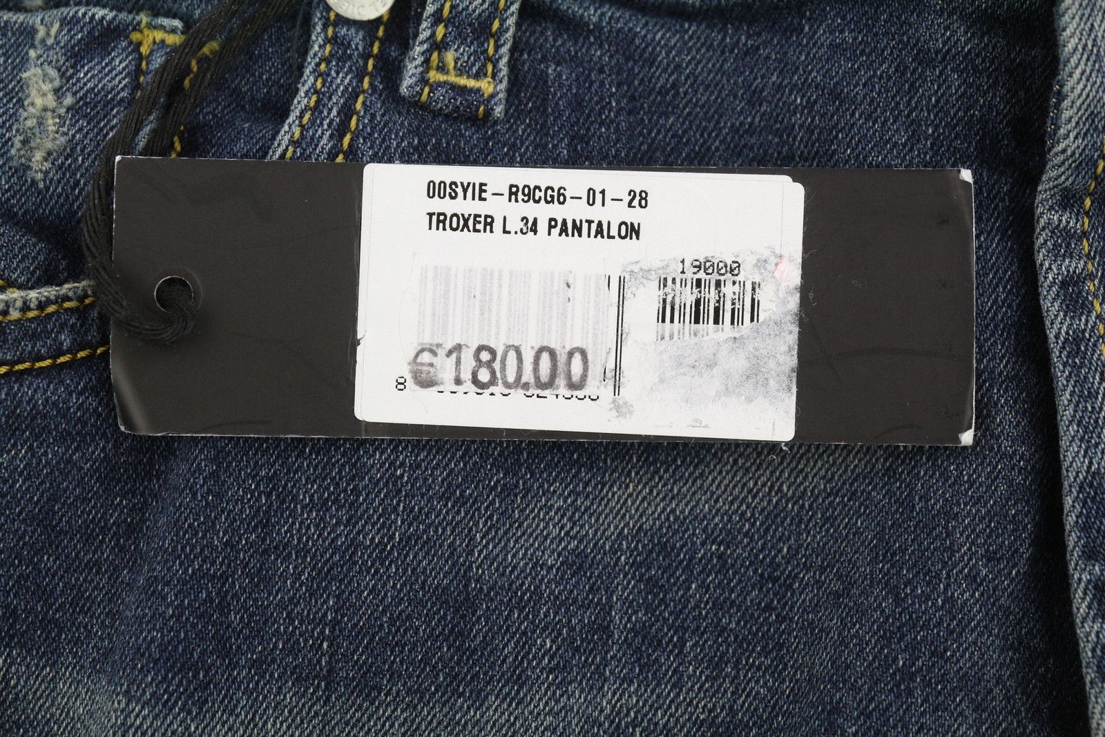 Diesel TROXER R9CG6 W28/L34 Blue Distress Slim Skinny Jeans 89141 Size US 28 / EU 44 - 7 Thumbnail