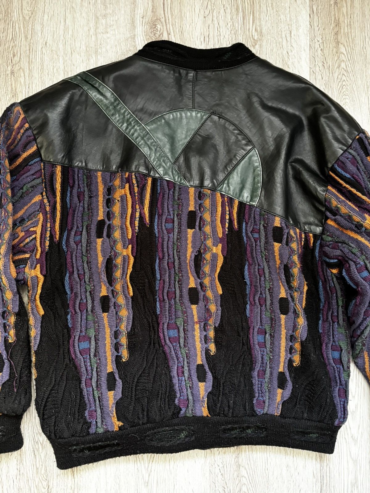 Other ARCHIVE VINTAGE SAXONY COOGI INSPIRED LEATHER KNIT JACKET Size US M / EU 48-50 / 2 - 17 Thumbnail