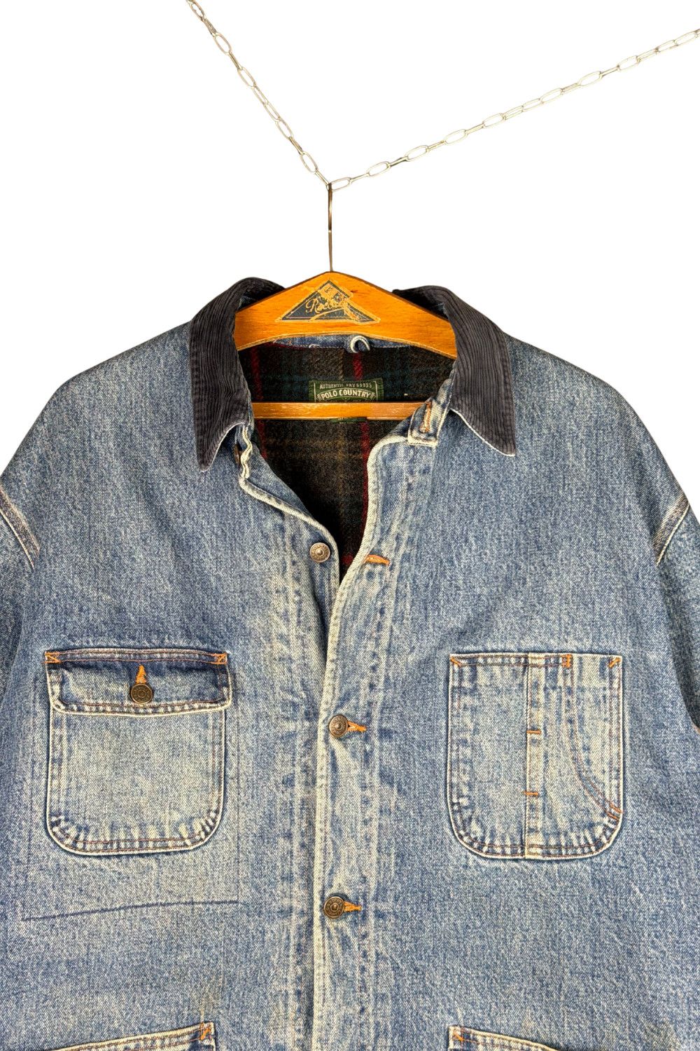 Polo Ralph Lauren AW92 Polo Country Ralph Lauren USA Wool-Lined Denim Field Size US XL / EU 56 / 4 - 4 Thumbnail