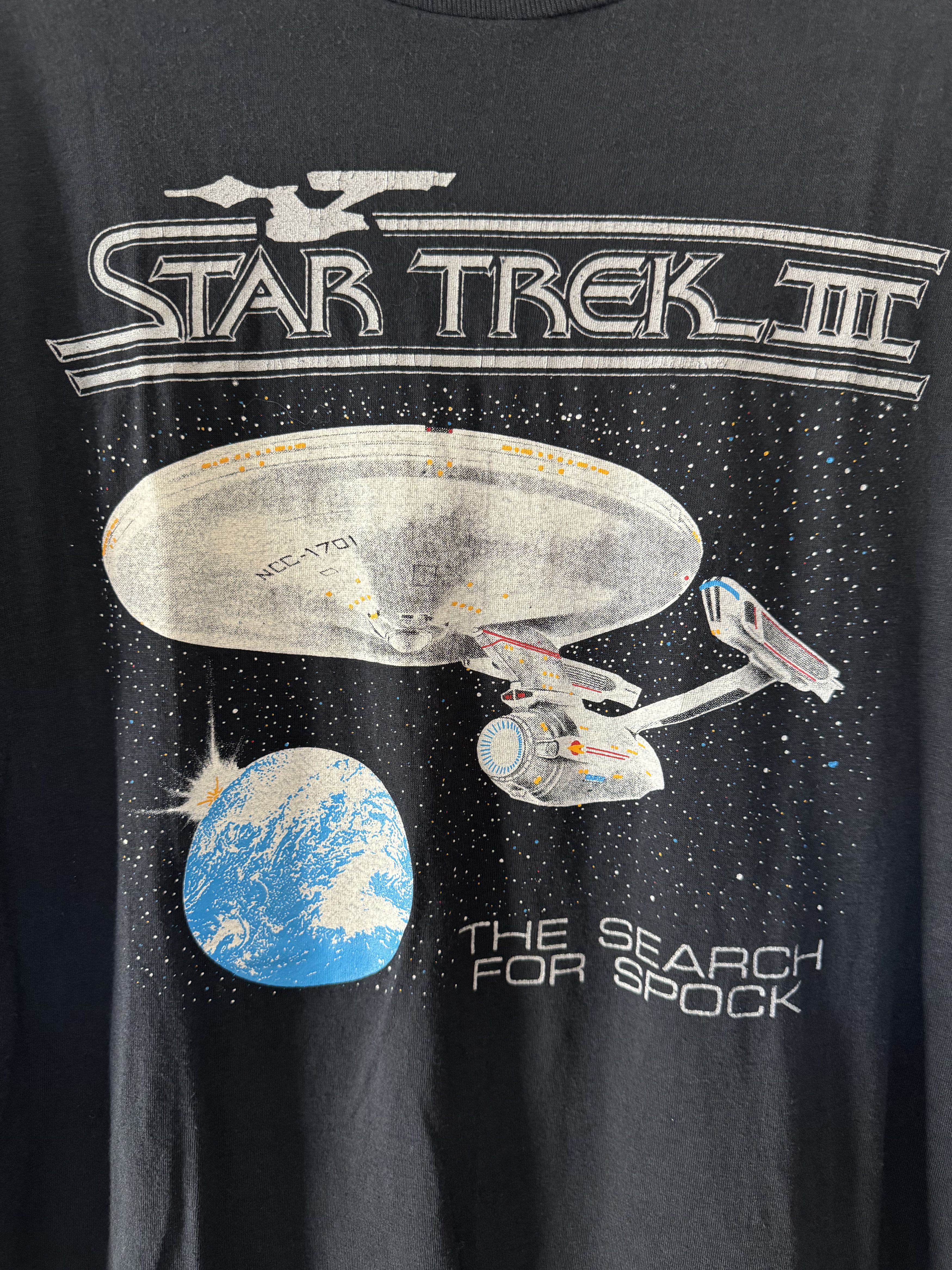 Hanes Vintage 80s Star Trek III the Search for Spok Movie T-shirt Size US L / EU 52-54 / 3 - 3 Thumbnail