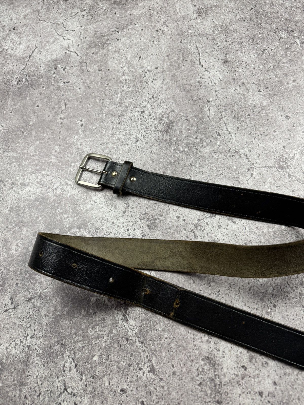 Japanese Brand 00’s NUMBER NINE STYLE WESTERN LEATHER RARE Y2K BELT VINTAGE Size ONE SIZE - 5 Thumbnail