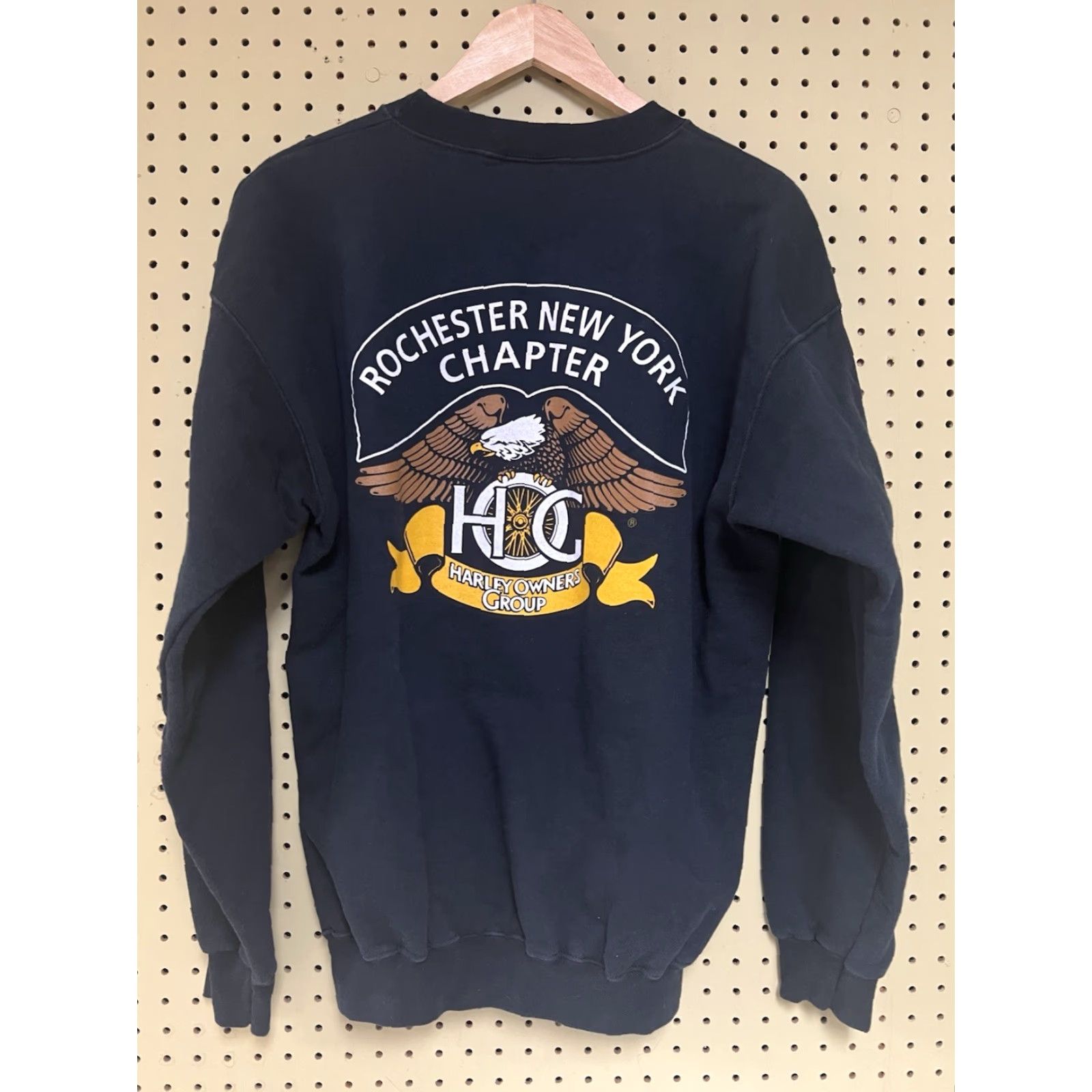 Harley Davidson VINTAGE Harley-Davidson Owners Group Rochester NY Medium Sweatshirt Mens HOG Size US M / EU 48-50 / 2 - 2 Thumbnail