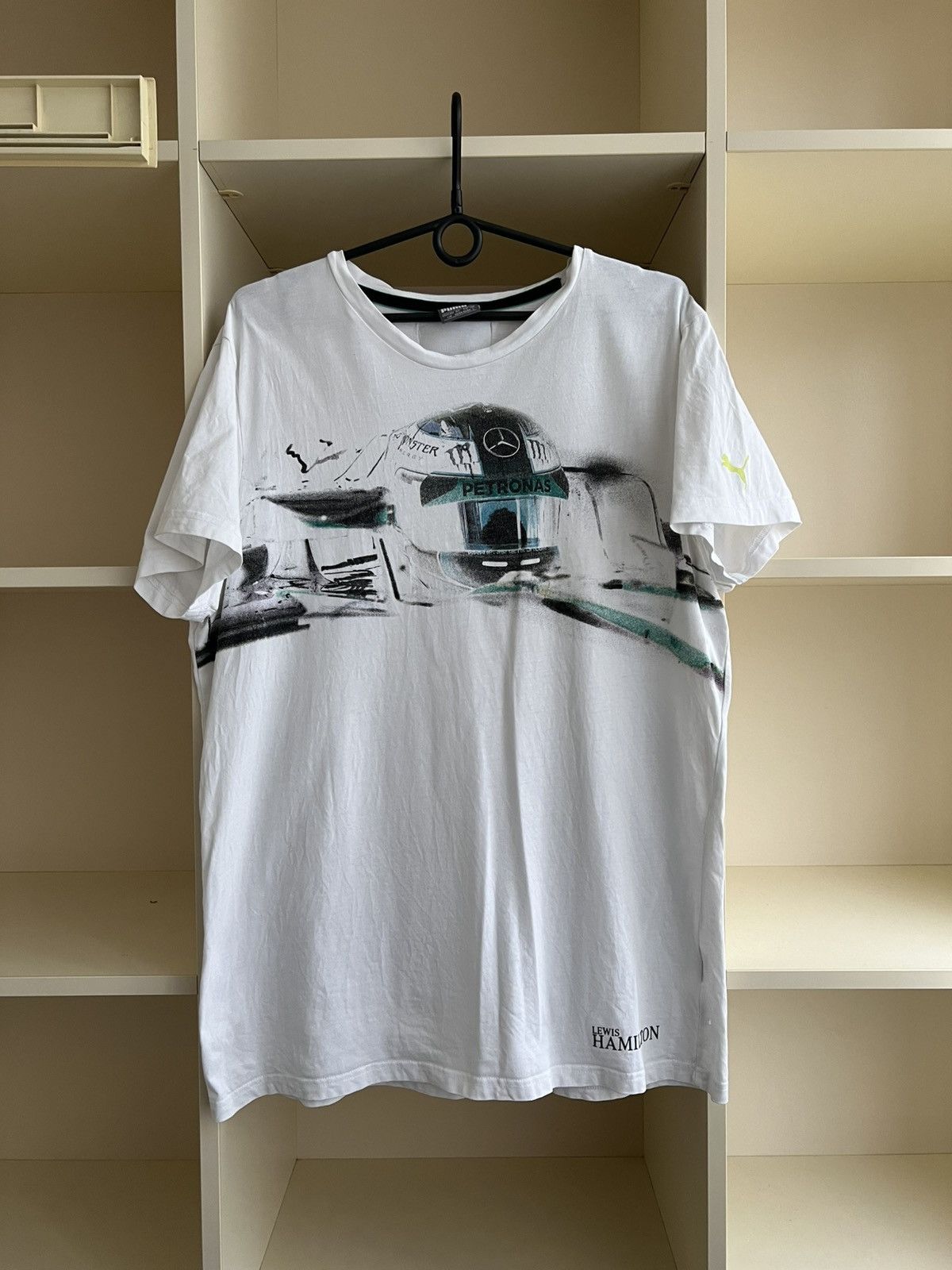 Mercedes-Benz Puma Mercedes Racing F1 Tee T-Shirt Lewis Hamilton Size US L / EU 52-54 / 3 - 1 Thumbnail