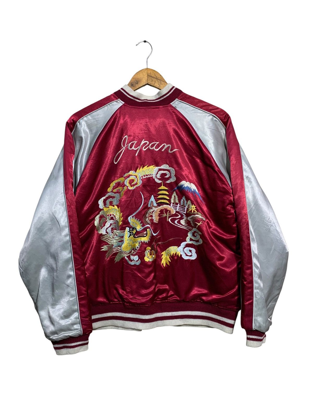 Japanese Brand 🔥VTG SUKAJAN SOUVENIR JACKETS SATEEN/RAYON REVERSIBLE Size US M / EU 48-50 / 2 - 7 Thumbnail