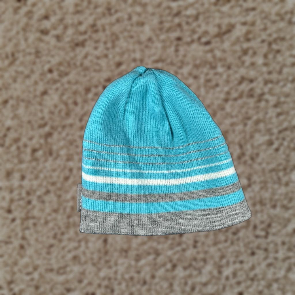 Vintage **Gerry Blue Gray Stripe Beanie Adult One Size Knit Acrylic** User: **Gerry Blue Gray Stripe Adult Beanie One Size Knit Acrylic** Size ONE SIZE - 1 Thumbnail