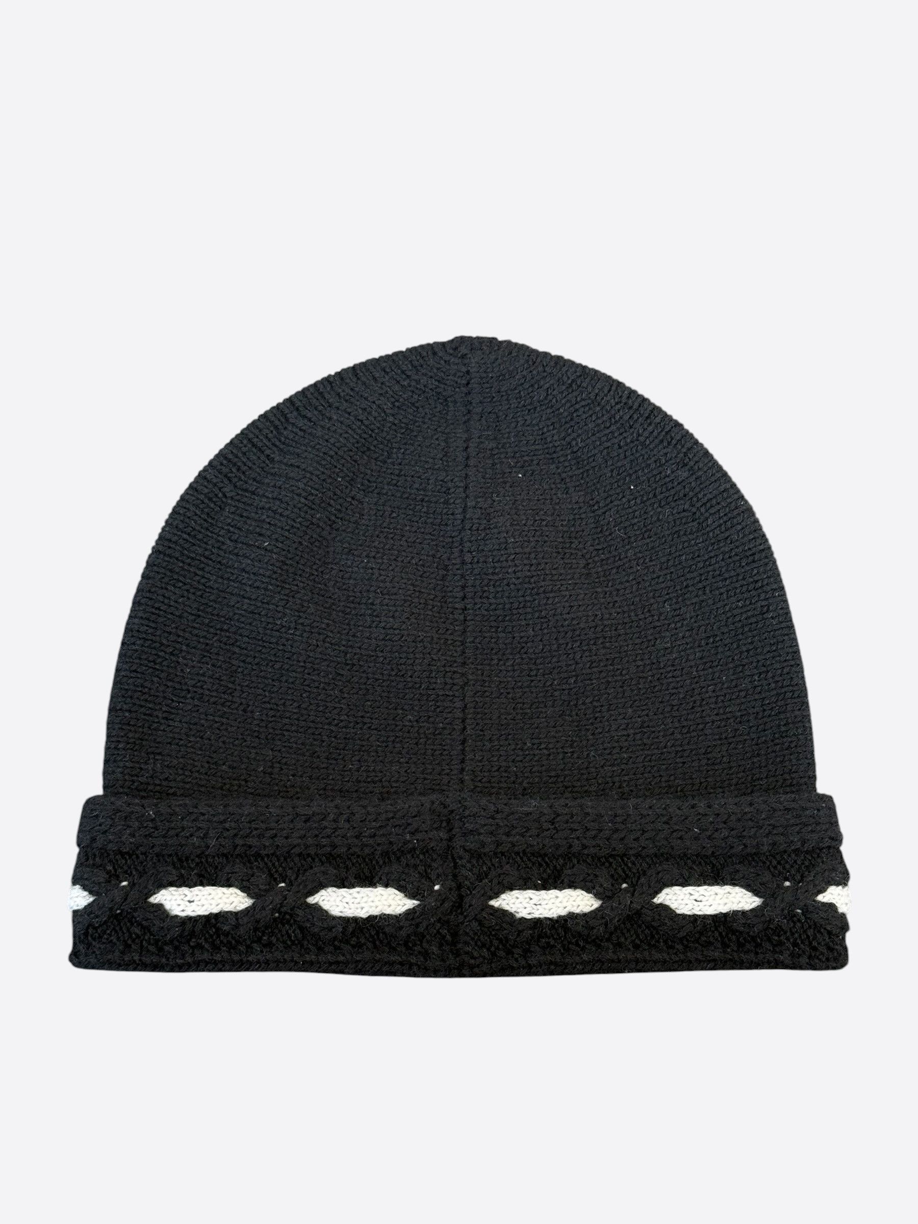 Chanel Chanel Black & White CC Logo Cashmere Beanie Size ONE SIZE - 2 Thumbnail