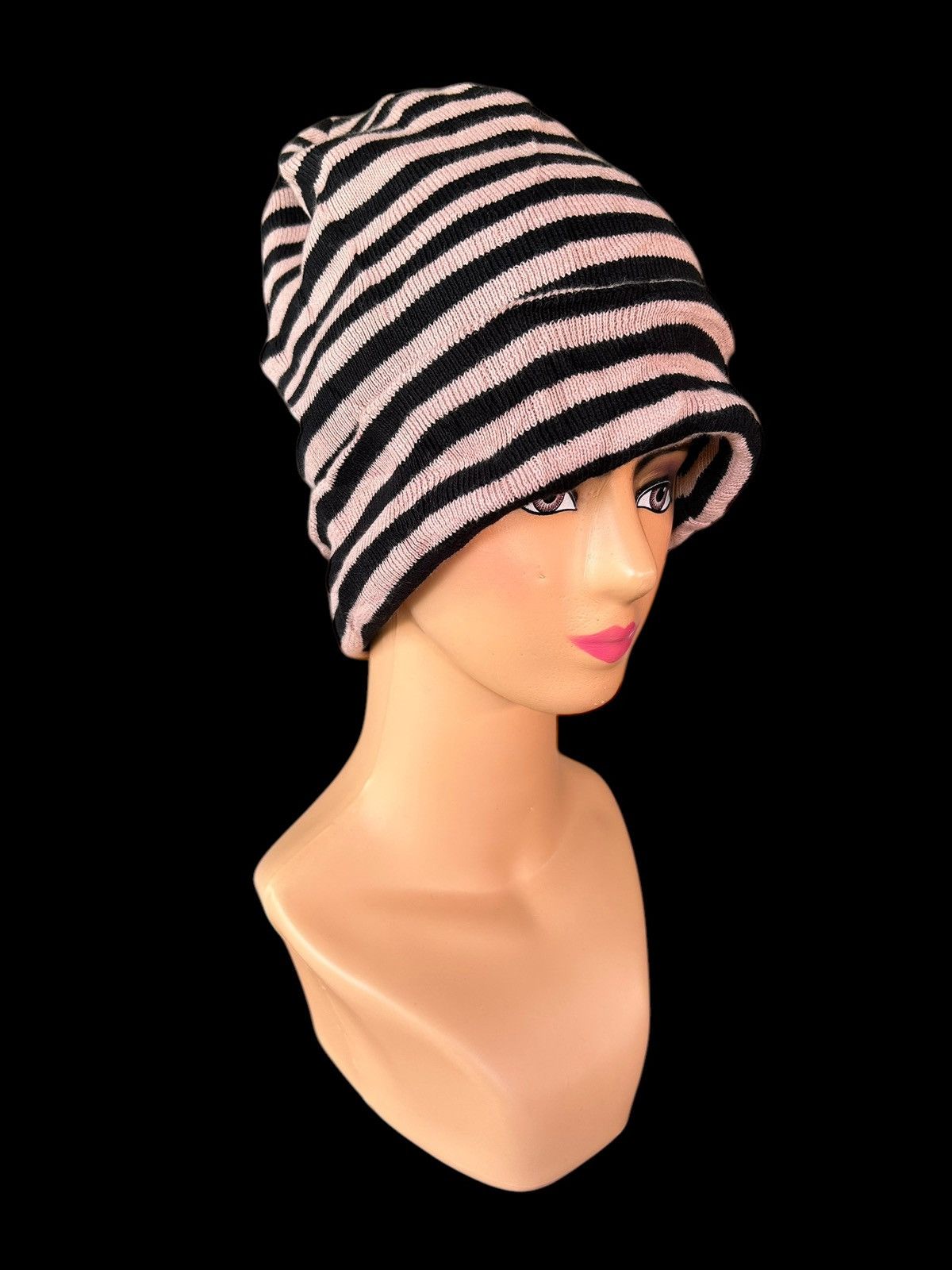 Japanese Brand × Kapital × Vintage Japanese Style Stripe Beanie Hats Size ONE SIZE - 2 Thumbnail