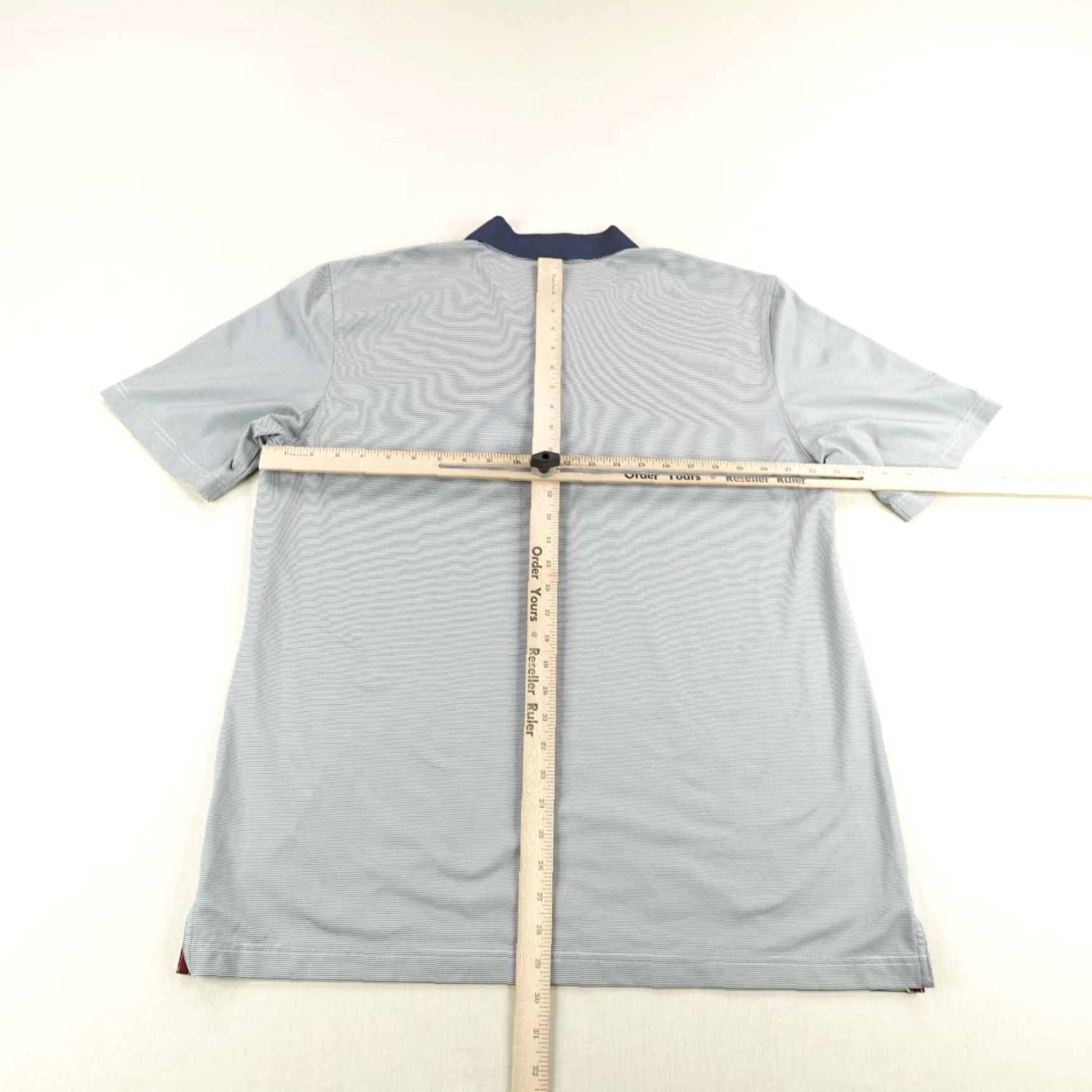 Brooks Brothers Brooks Brothers Polo Shirt Mens XL Gray Blue Stripes Performance Golf Flexible Size US XL / EU 56 / 4 - 7 Thumbnail