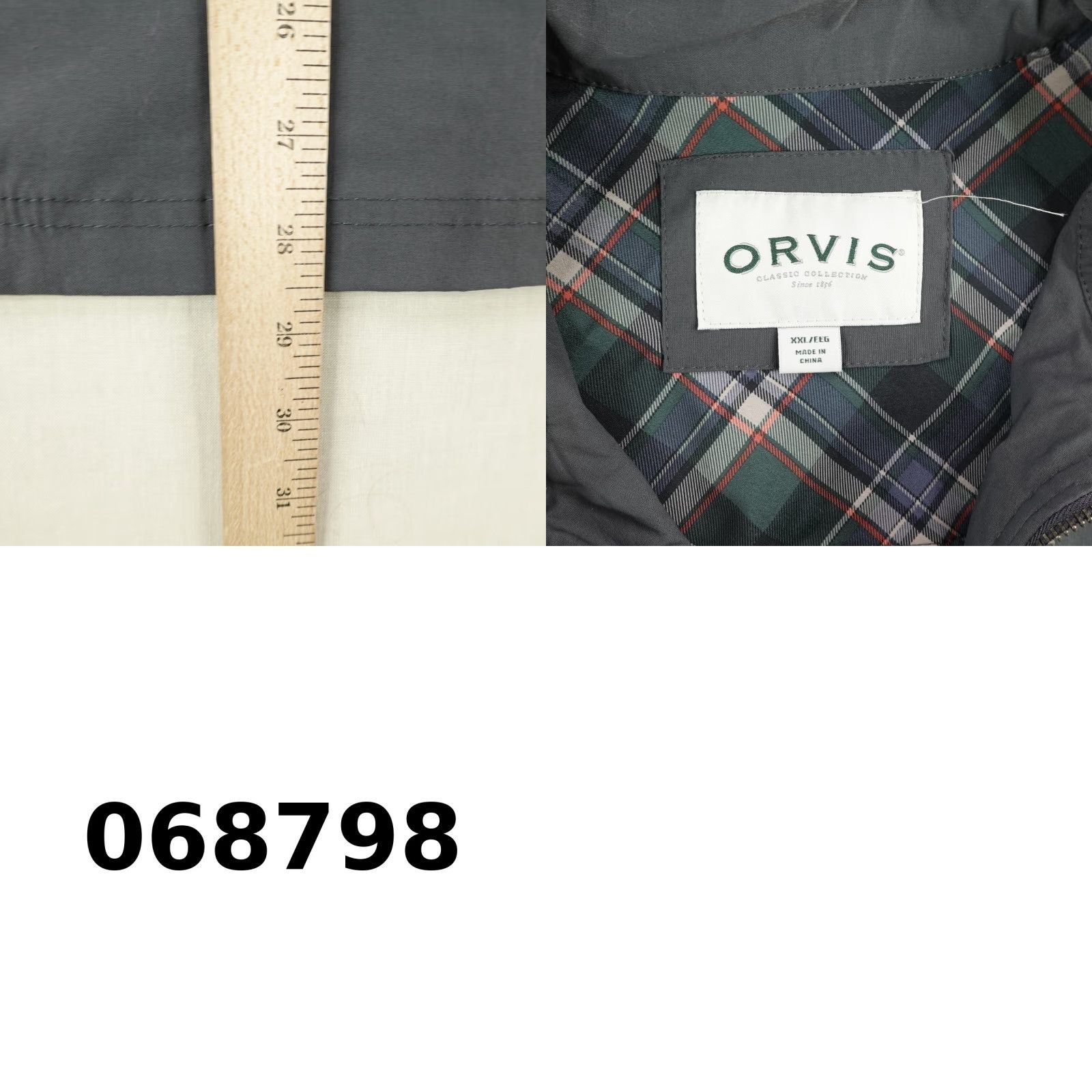 Orvis VINTAGE Orvis Jacket Mens 2XL Gray Windbreaker Bomber Utility Work Coat Full Zip Up Size US XXL / EU 58 / 5 - 8 Thumbnail