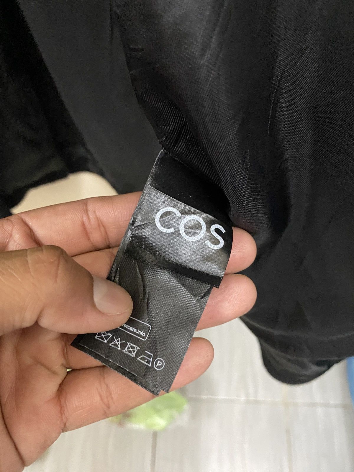 Cos Cos Black Wool Coat Jacket Size XS / US 0-2 / IT 36-38 - 7 Thumbnail