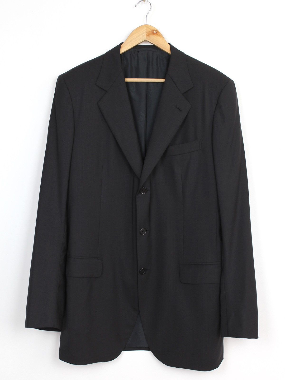 Brioni Brioni Parigi Black 3 Button Blazer Jacket Size US L / EU 52-54 / 3 - 1 Thumbnail