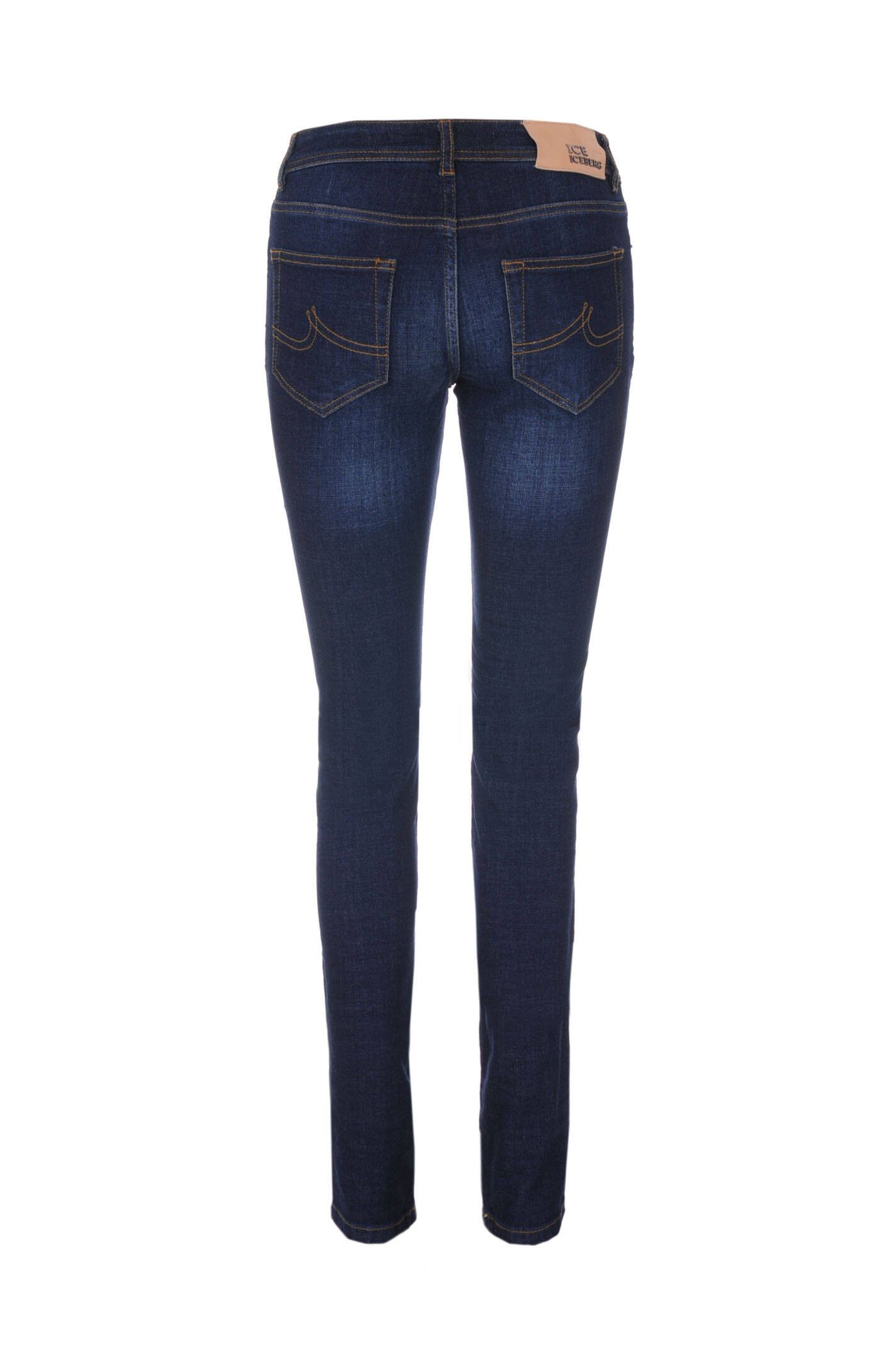 Designer × Iceberg Iceberg Shanghai 27 Slim Fit Blue Women's Jeans Size 29" - 2 Thumbnail