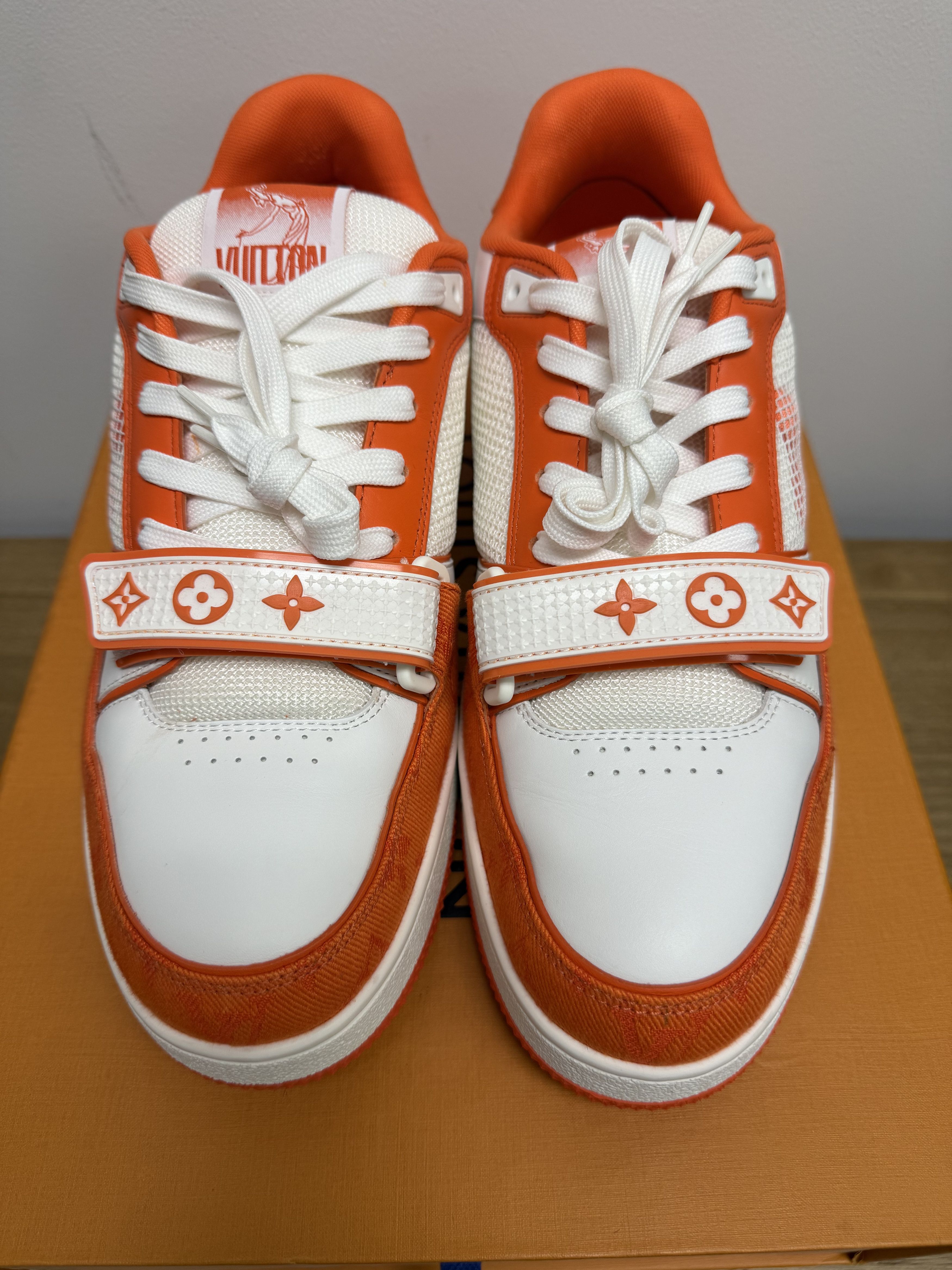 Louis Vuitton Louis Vuitton Orange/White Trainers Size US 10 / EU 43 - 3 Thumbnail