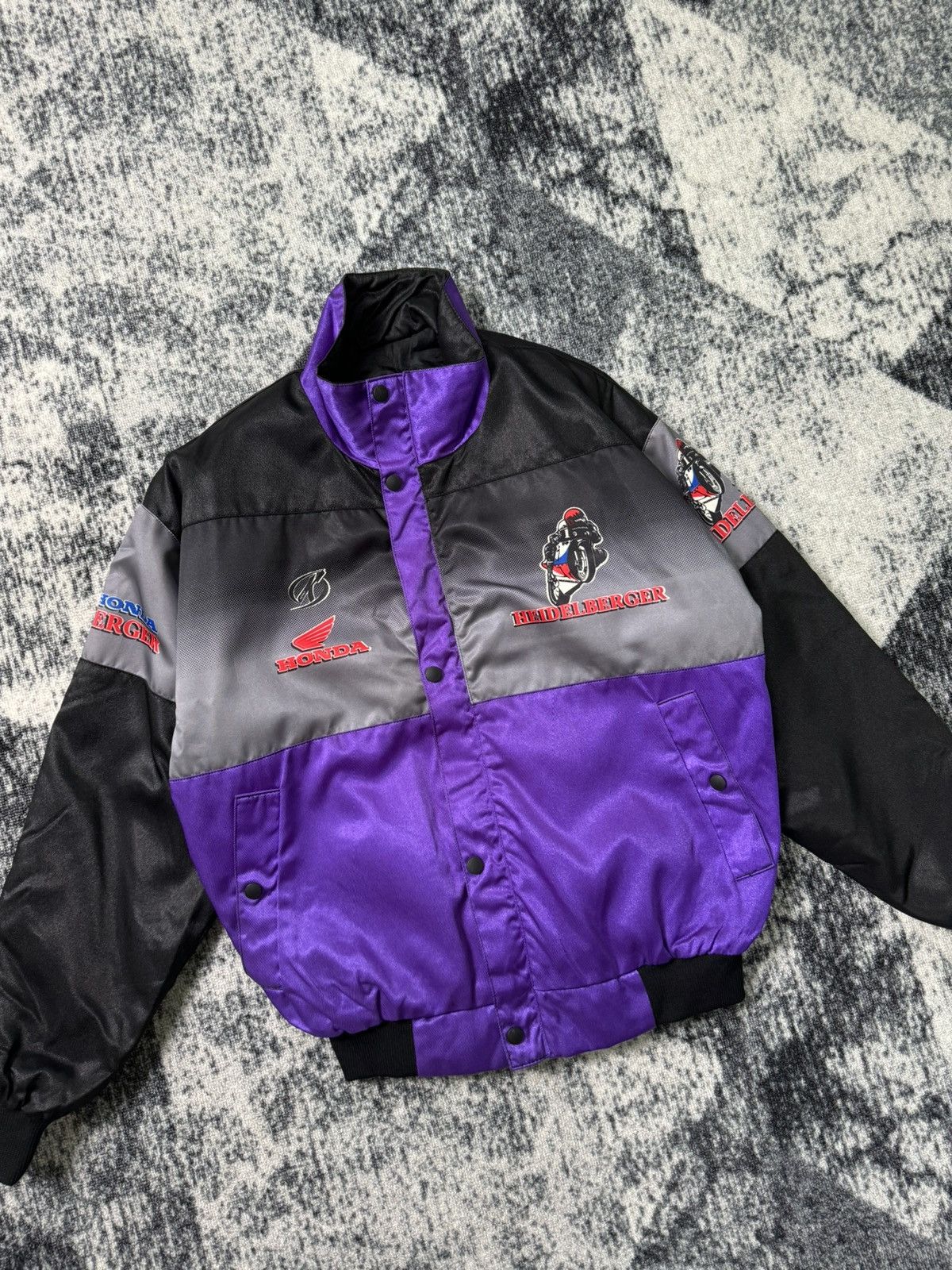 Honda Vintage Honda Racing Team Bomber Jacket Big Logo Y2K 90s Size US M / EU 48-50 / 2 - 2 Thumbnail