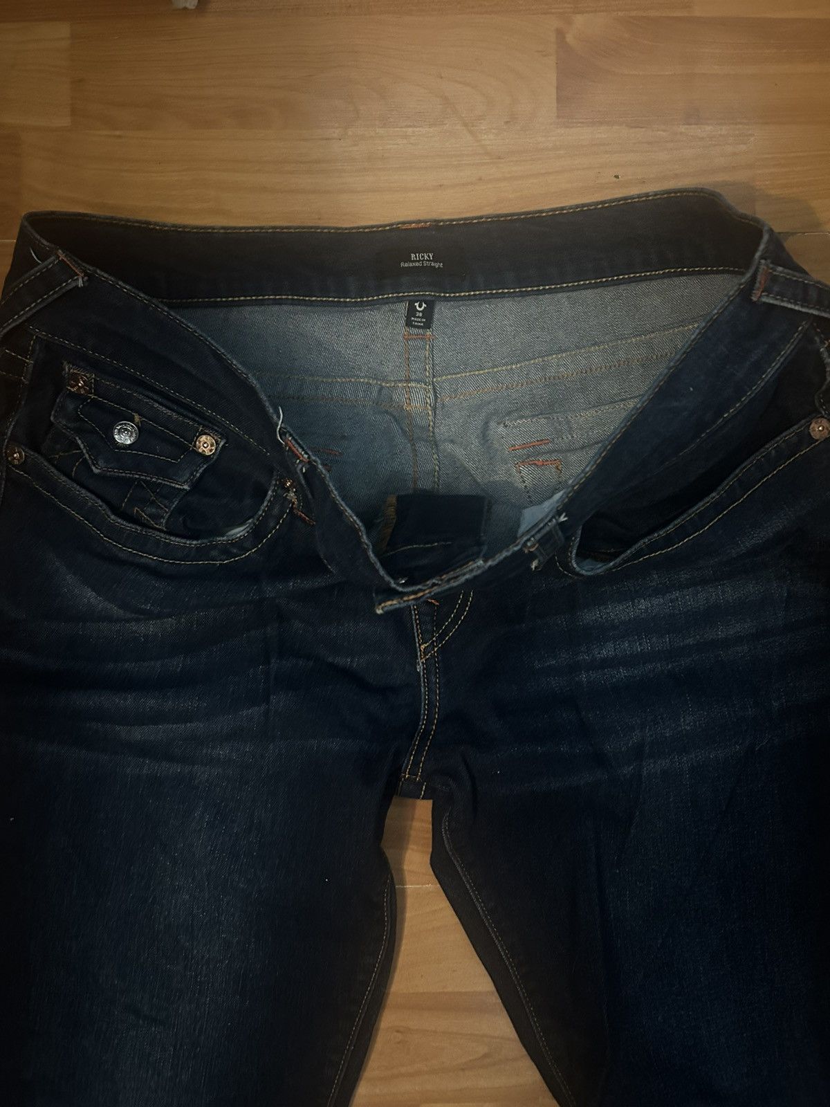 True Religion True religion ricky relaxed straight jeans Size US 38 / EU 54 - 3 Thumbnail