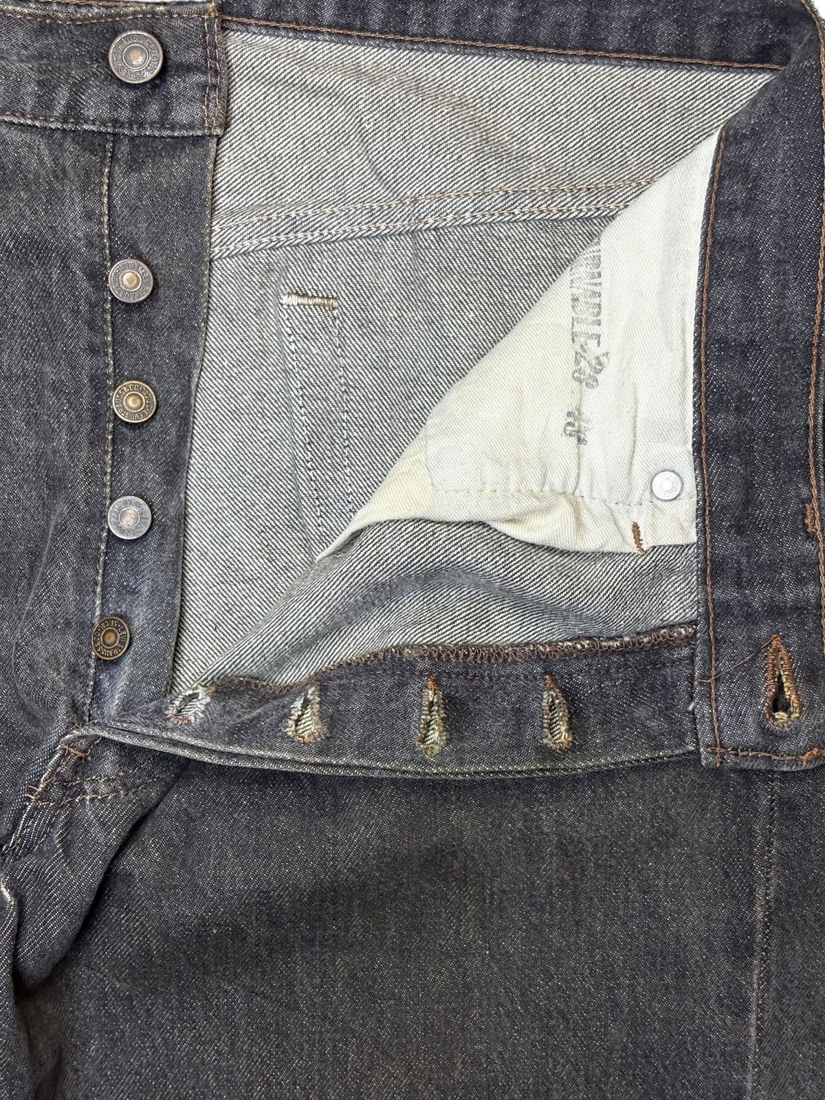 Vintage 90s Levis 501 Black Distressed Loose Jeans