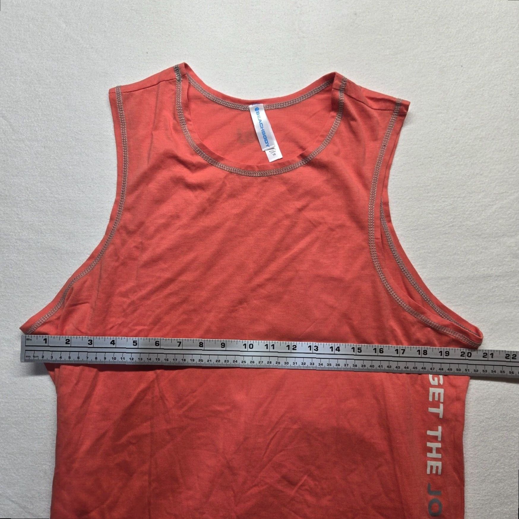 Vintage Beachbody Women's Tank Top Sleeveless Tee T Shirt Adult XL Orange Size XL / US 12-14 / IT 48-50 - 4 Thumbnail
