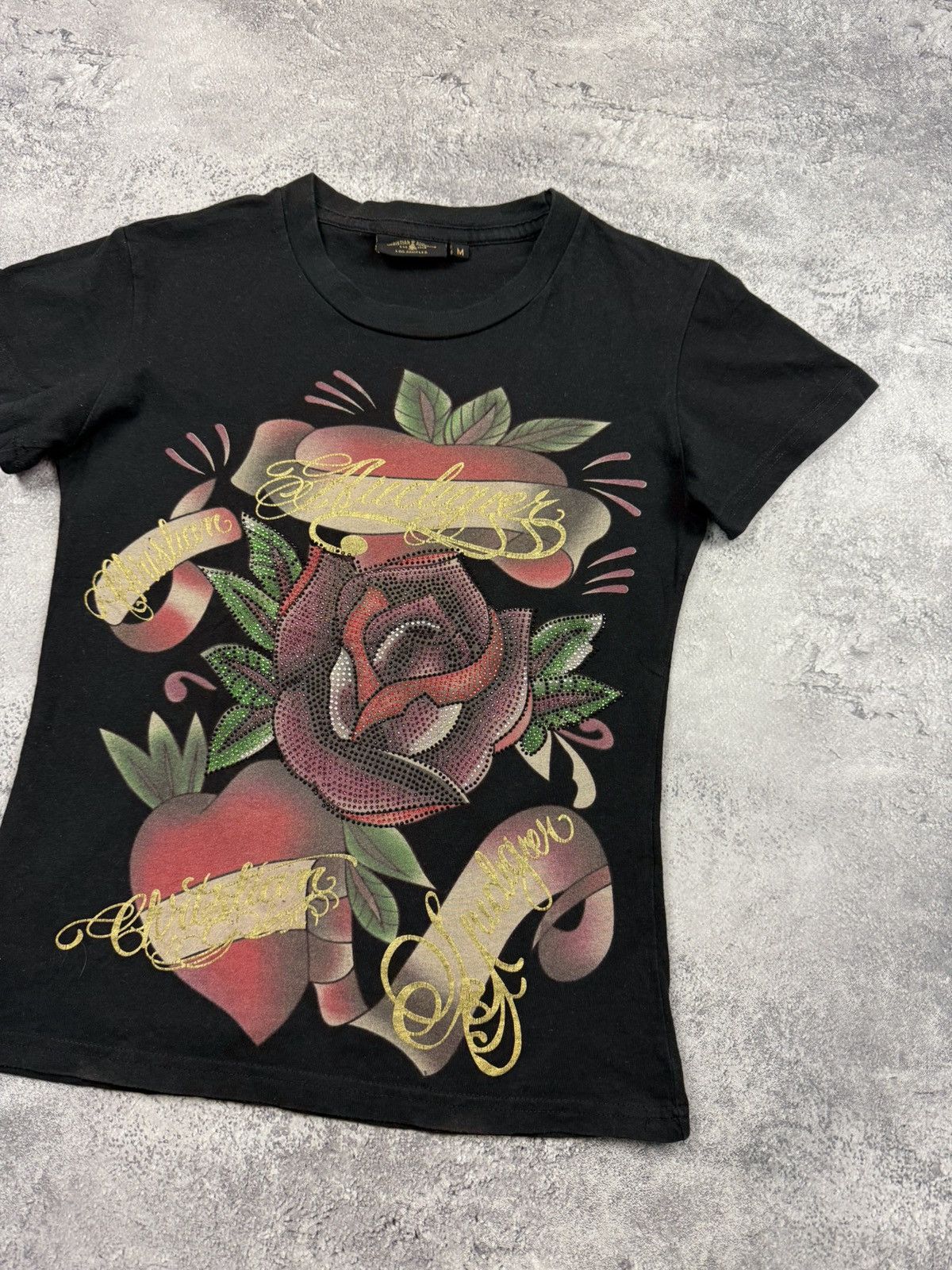 Christian Audigier Vintage Ed Hardy by Christian Audigier Big Logo Y2K T-Shirt Size M / US 6-8 / IT 42-44 - 4 Thumbnail